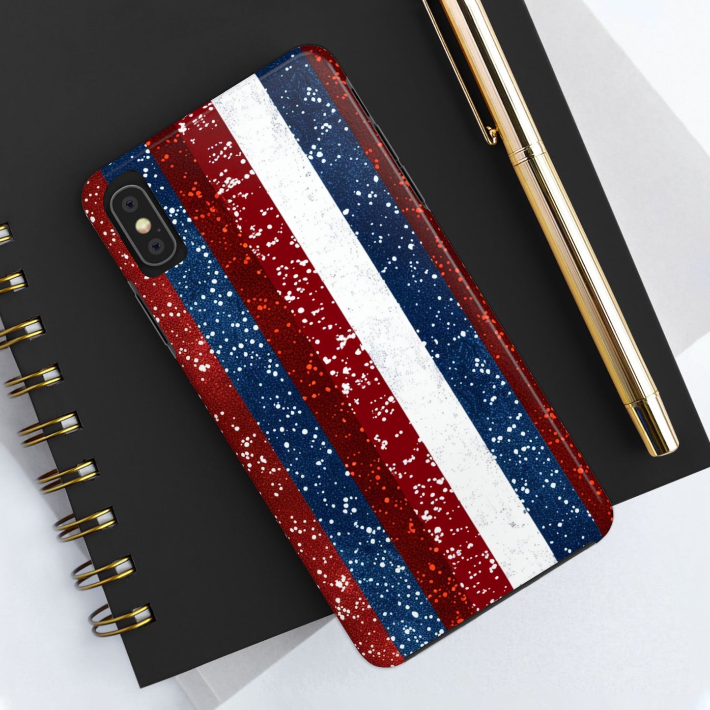 Patriotic Glitter Tough Phone Case