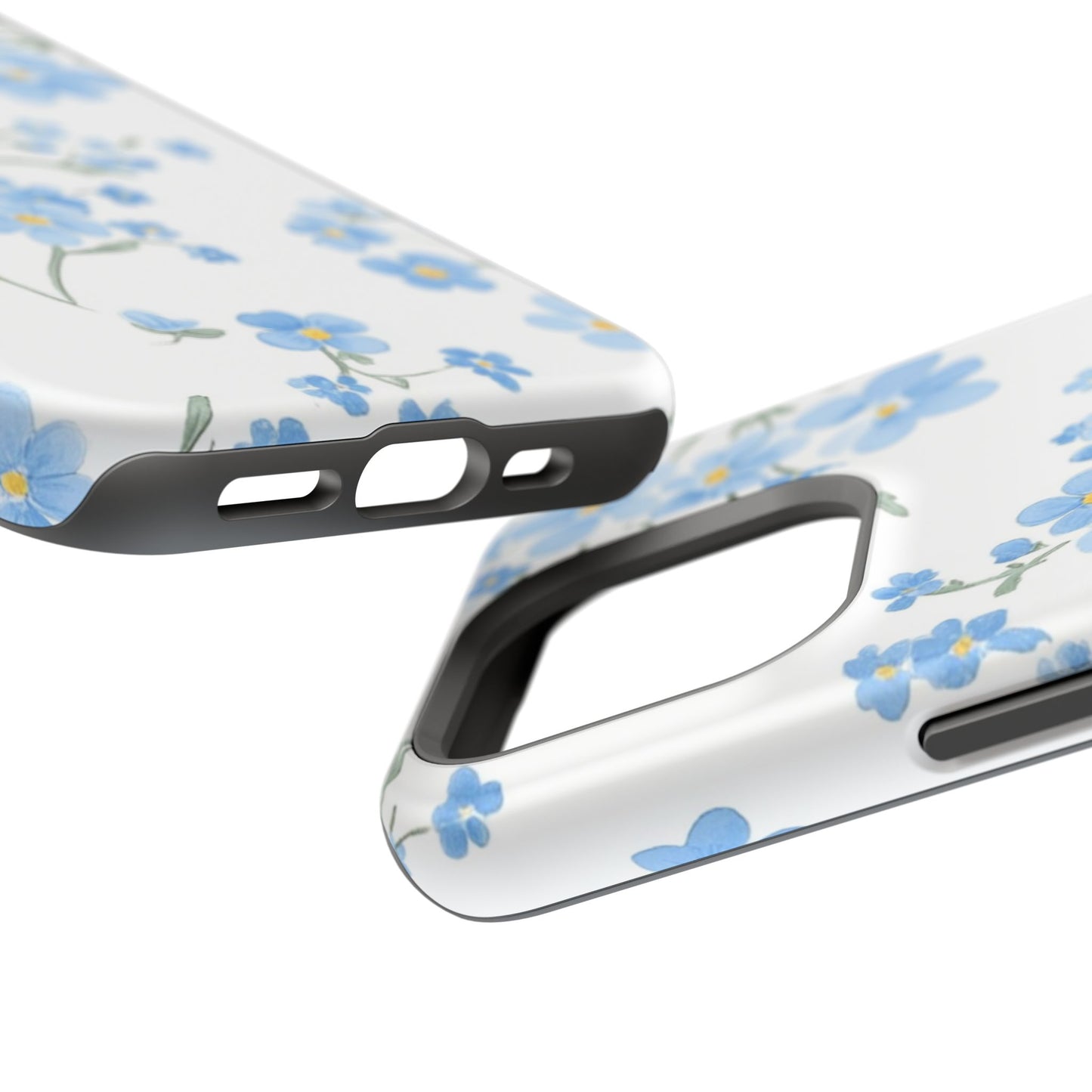 Blue Flower Design Floral Phone Case