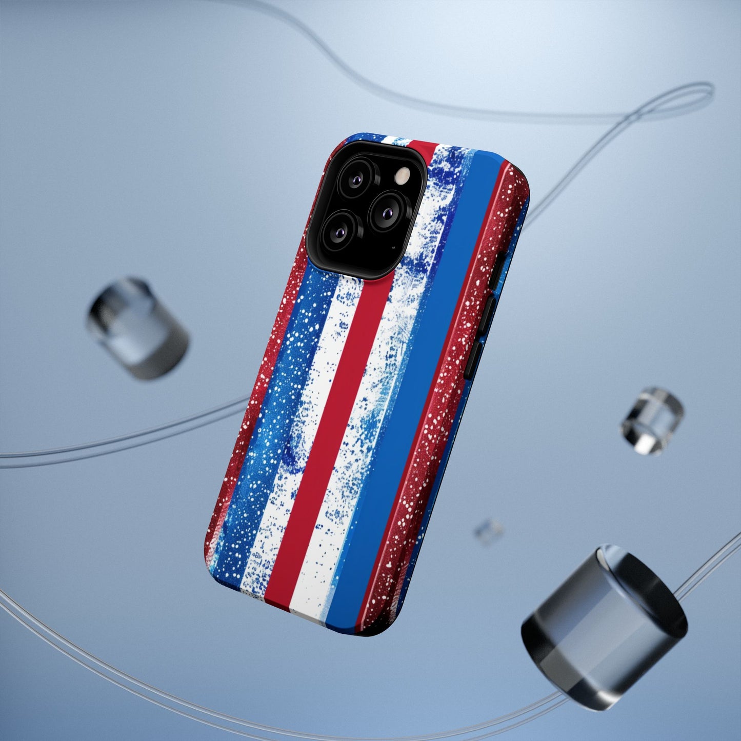 Patriotic Stripes Impact-Resistant Phone Case