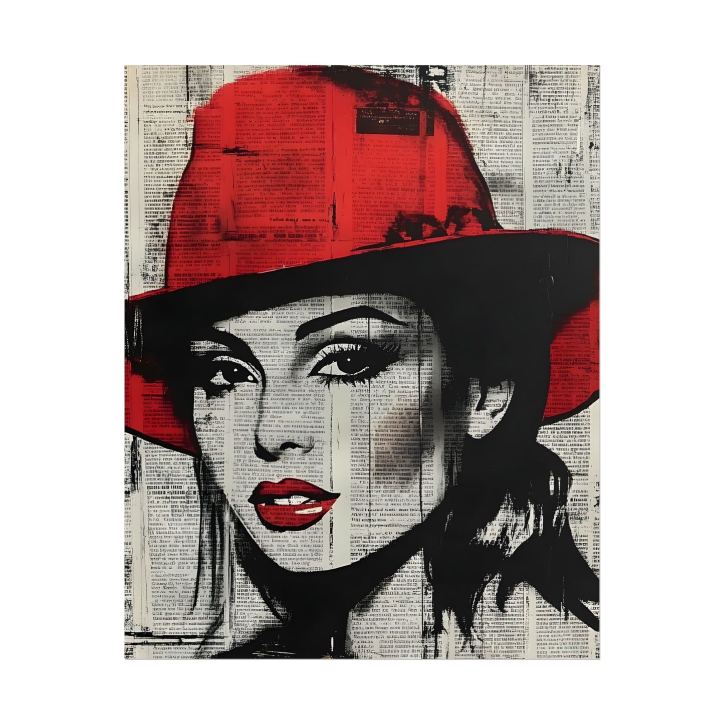 Retro Pop Culture woman 4 - Vintage poster, Wall Art