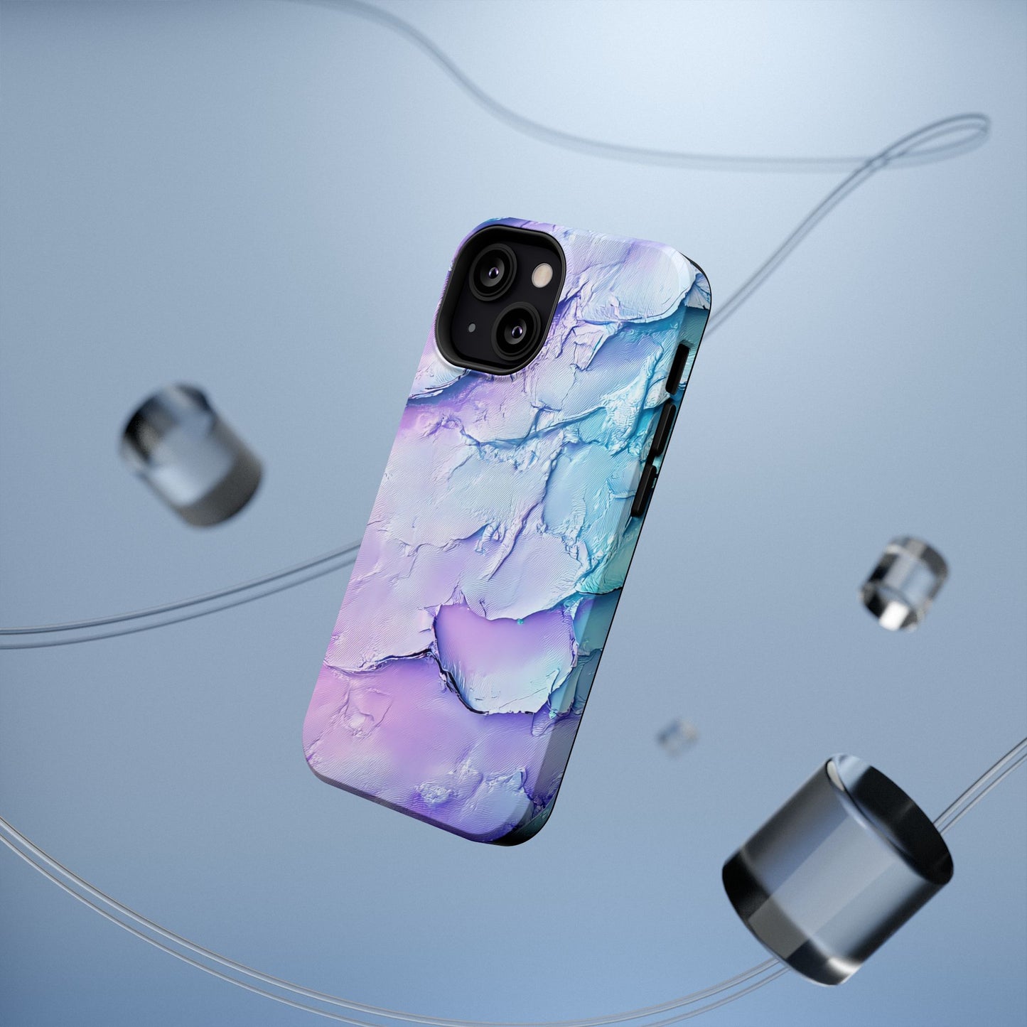 Vibrant Impact-Resistant Phone Case - Colorful Texture Design