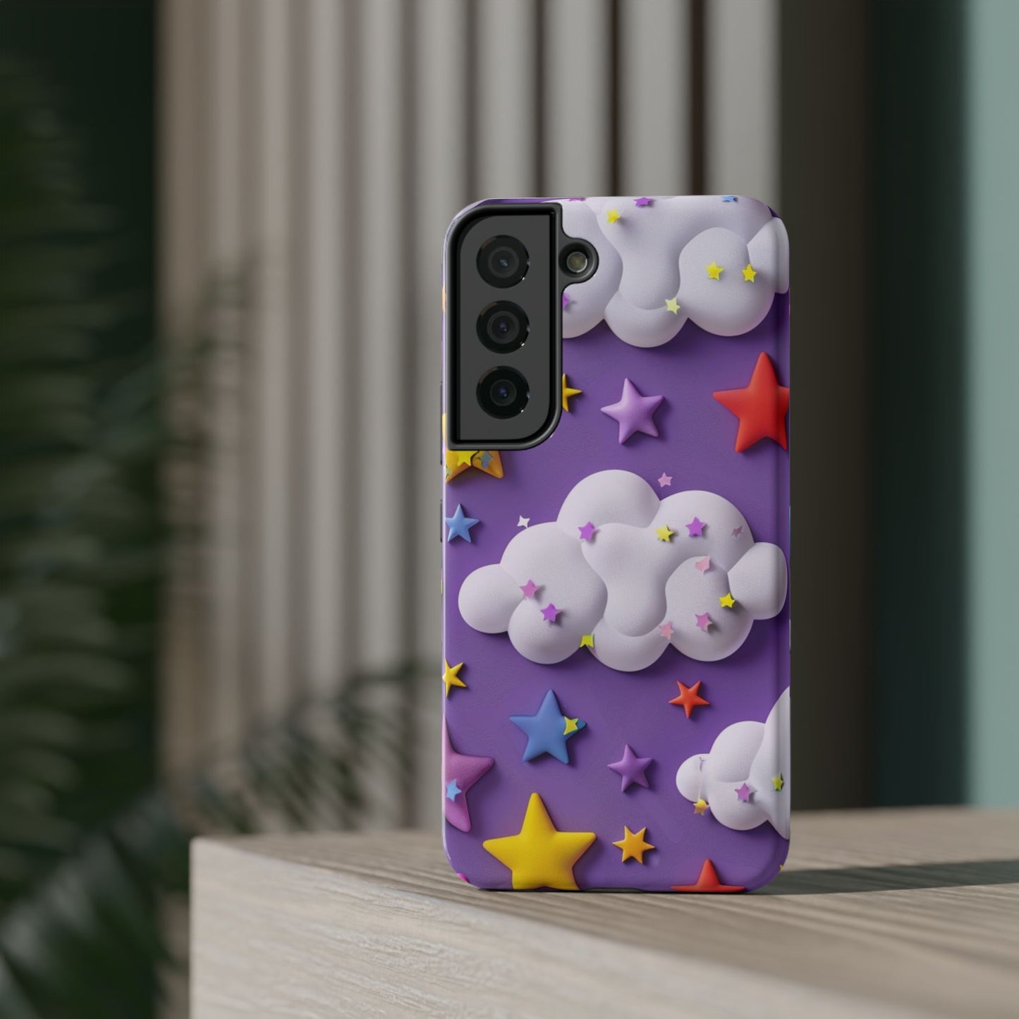 Colorful Cloud & Star Phone Case