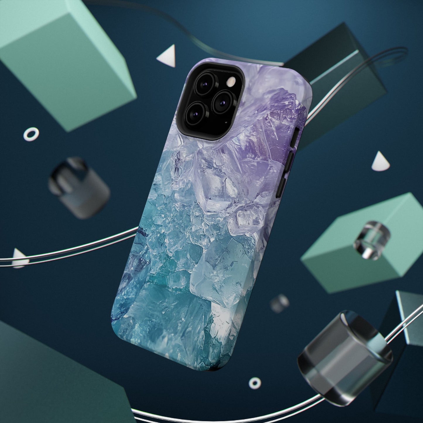 Crystal-Patterned Impact-Resistant Phone Case | Stylish Protection for Adventurers