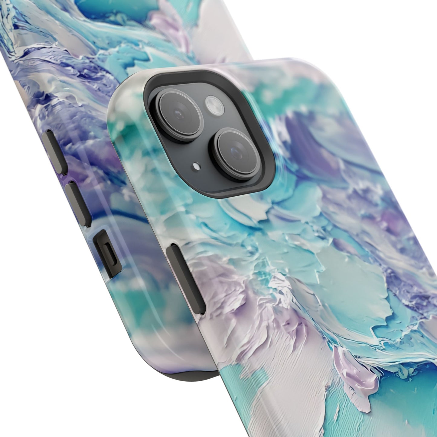 Aqua Abstract Impact-Resistant Phone Case