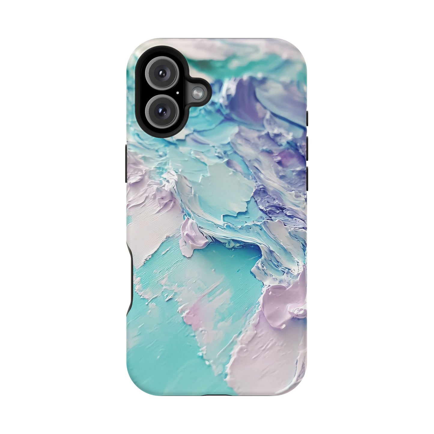Aqua Abstract Impact-Resistant Phone Case
