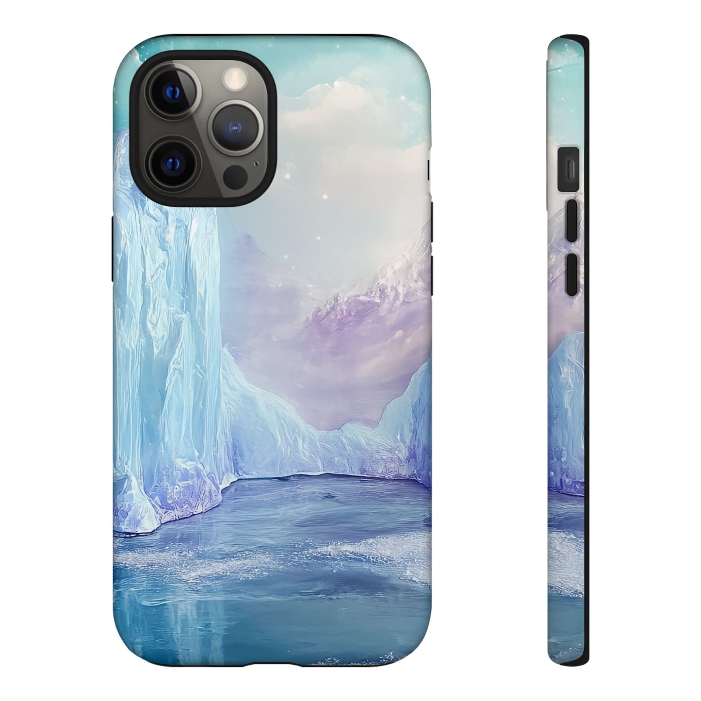 Artistic Phone Case with Iceberg Design