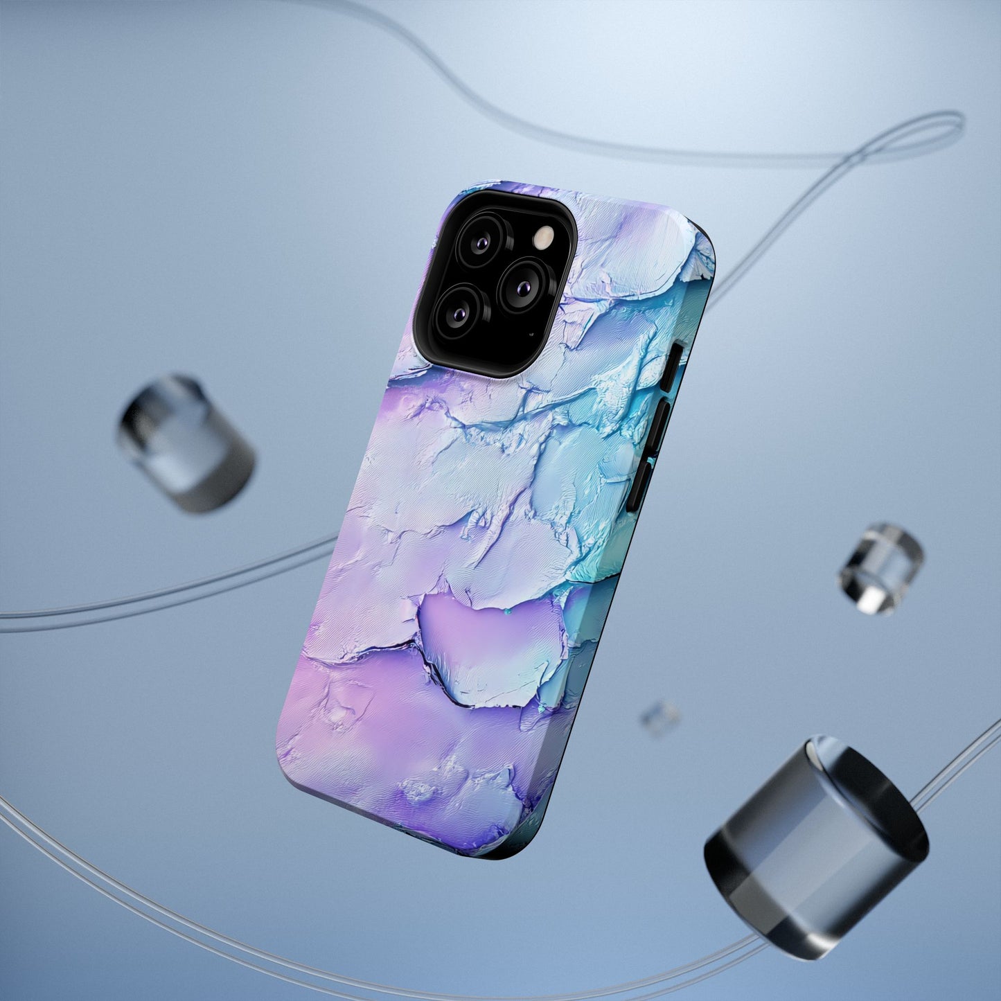 Vibrant Impact-Resistant Phone Case - Colorful Texture Design