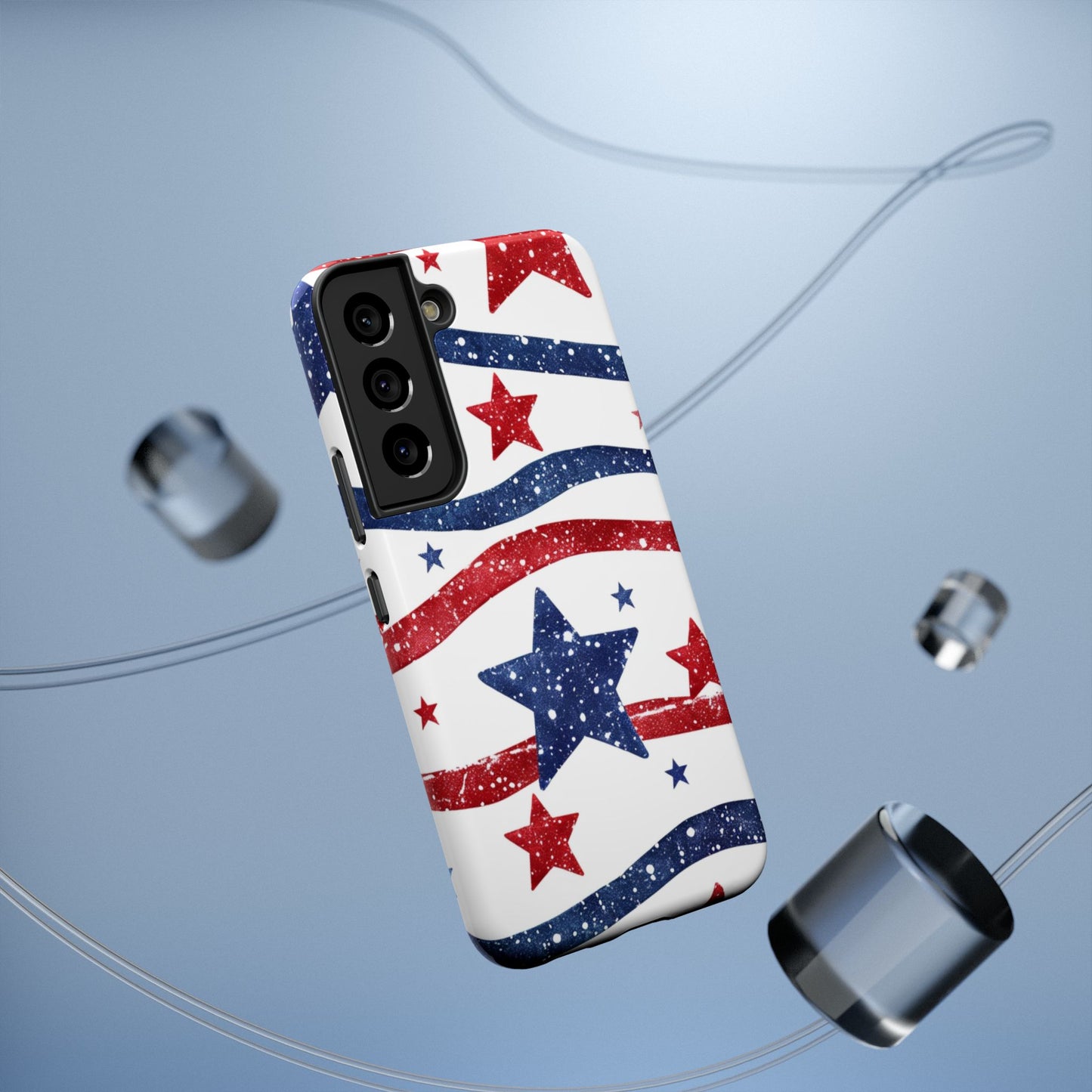 Stars & Stripes Design Impact-Resistant Phone Case