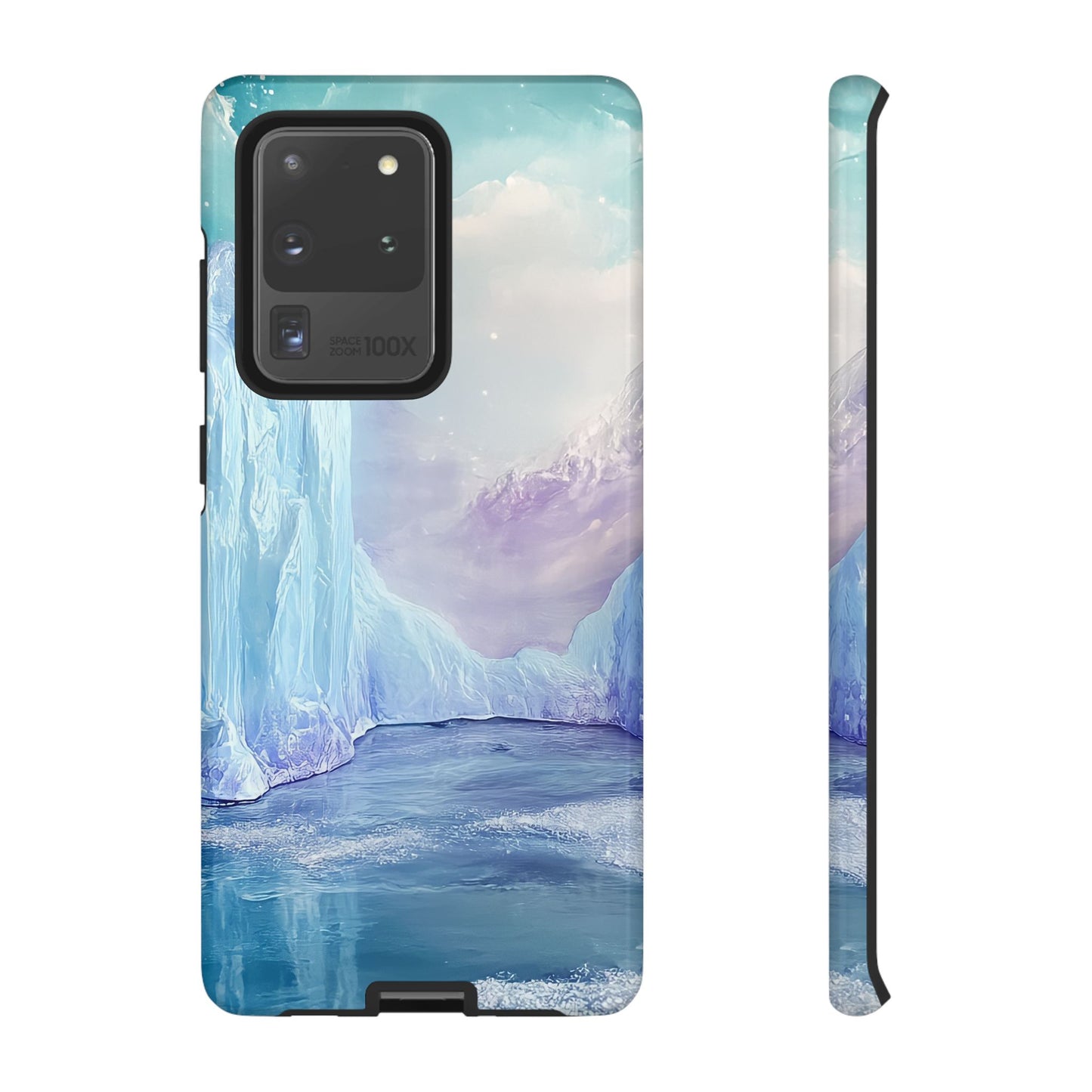 Artistic Phone Case with Iceberg Design