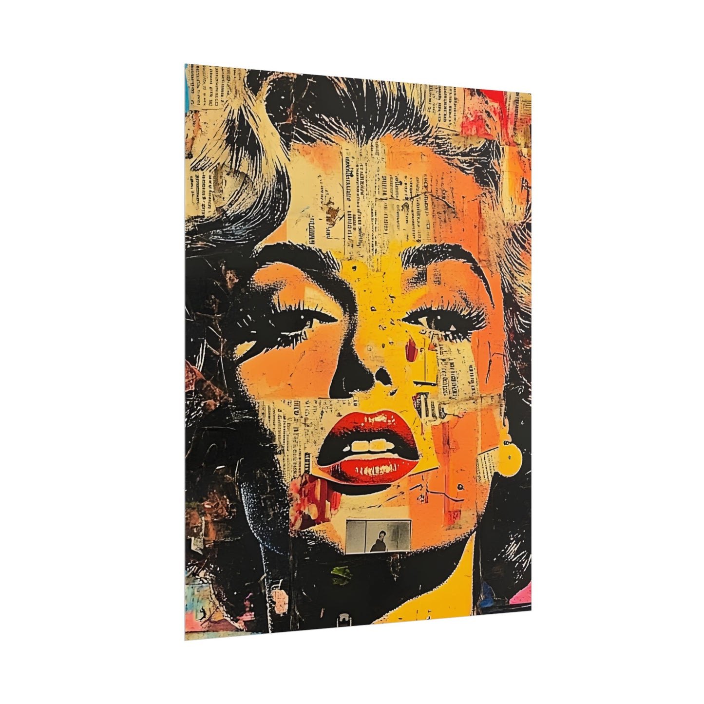 Wall Art Poster - Retro Pop Culture Woman 16, Comic Book Style