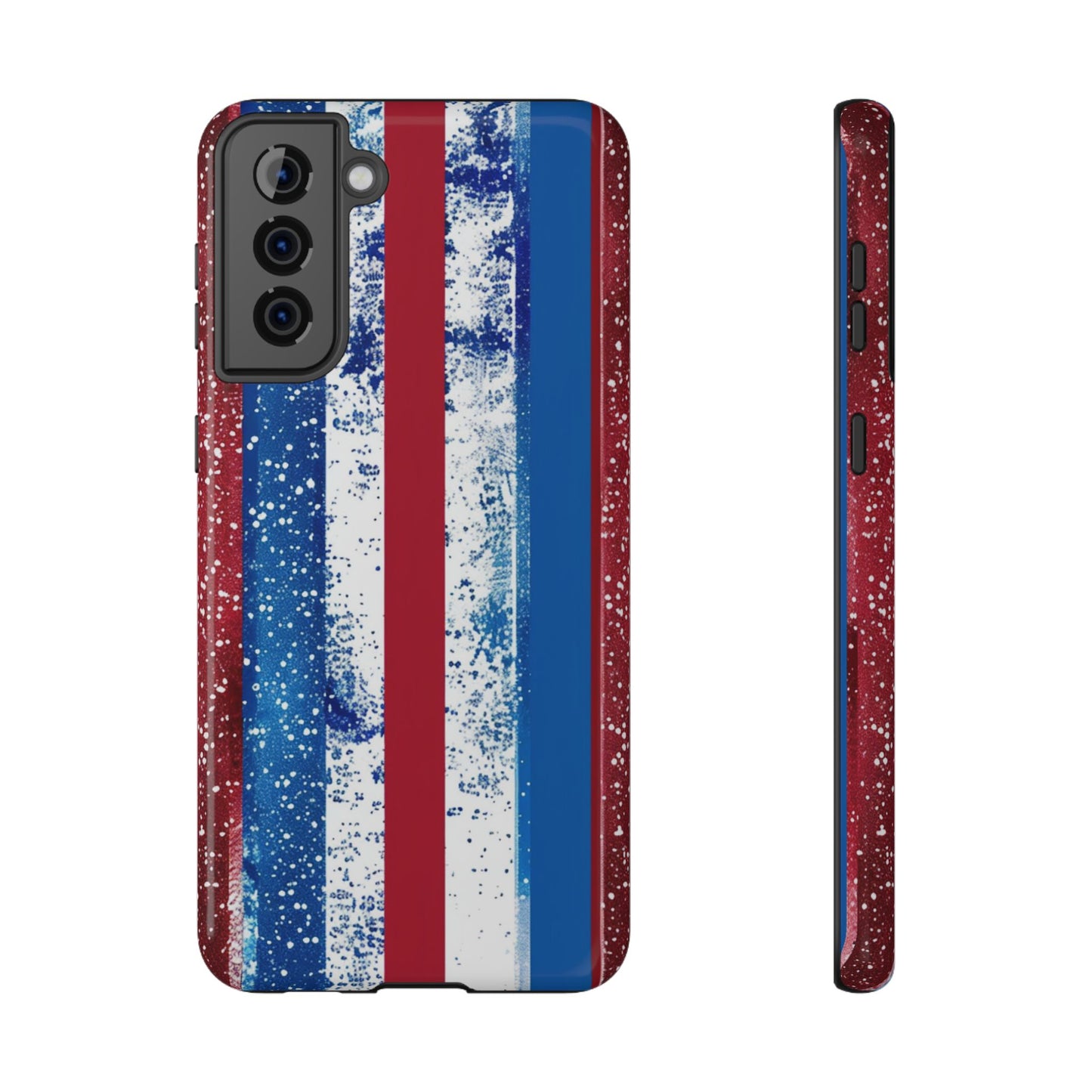 Patriotic Stripes Impact-Resistant Phone Case