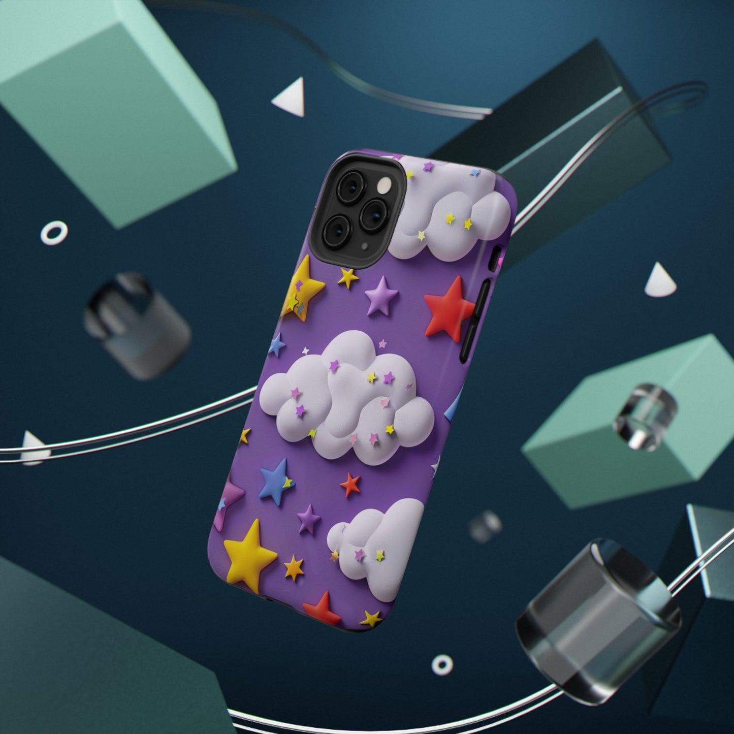 Colorful Cloud & Star Phone Case