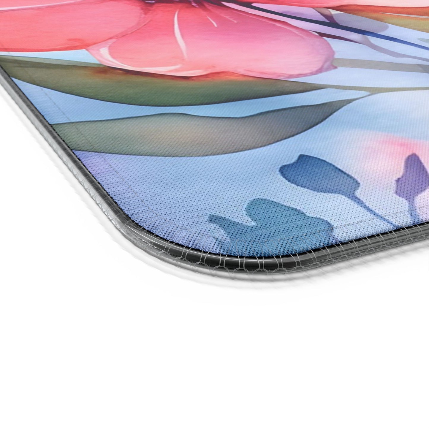 Floral LED Gaming Mouse Pad with Wireless Charging
