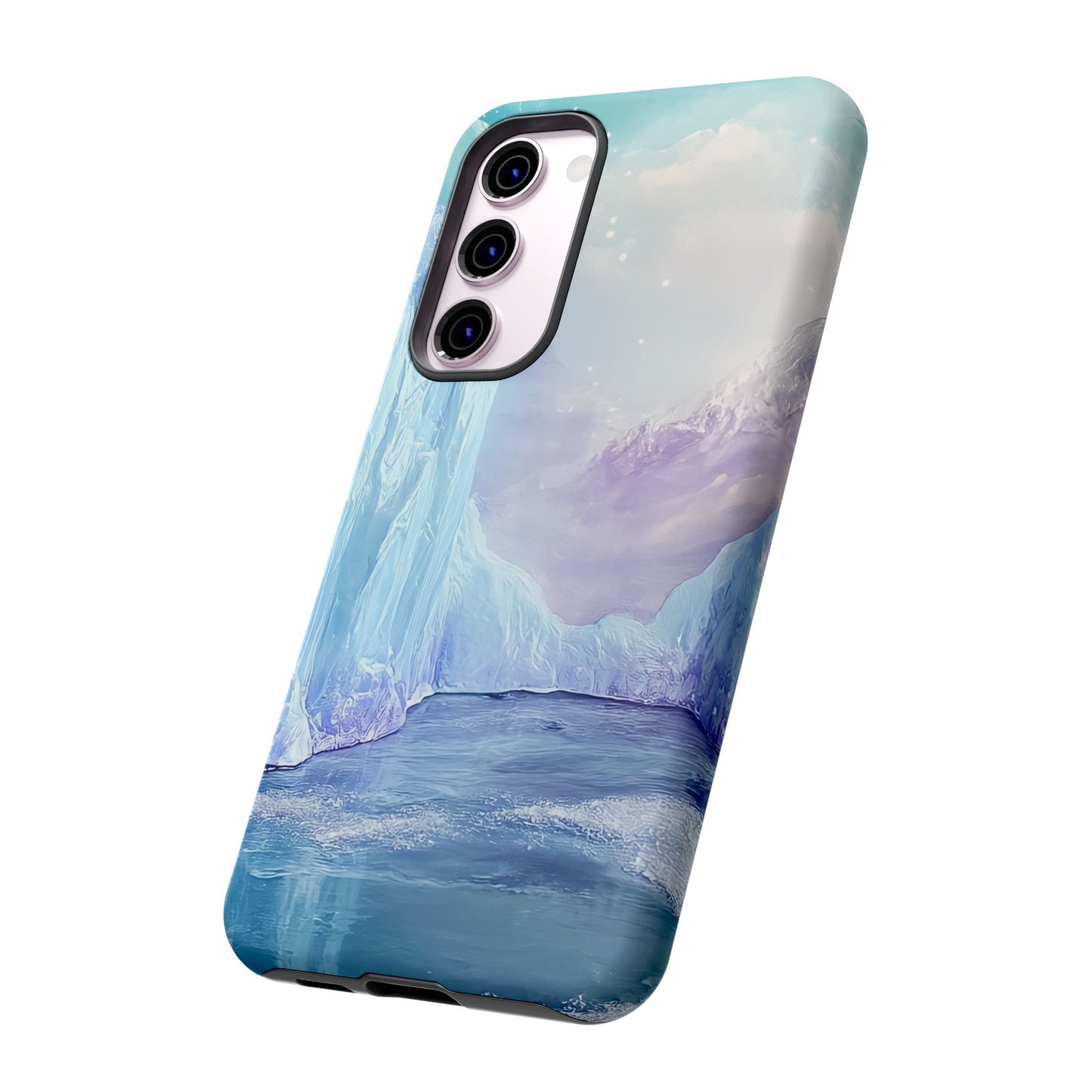 Artistic Phone Case with Iceberg Design