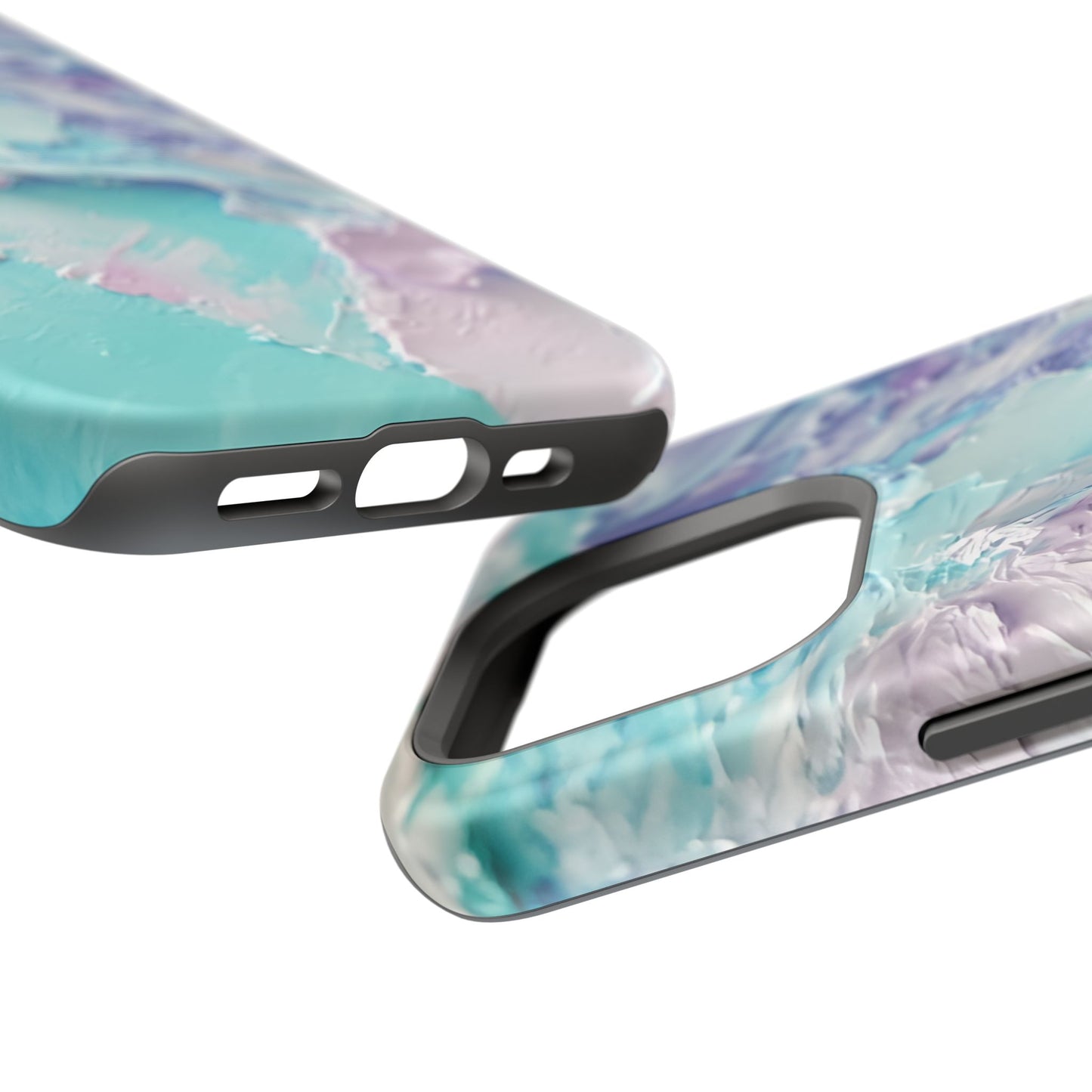 Aqua Abstract Impact-Resistant Phone Case
