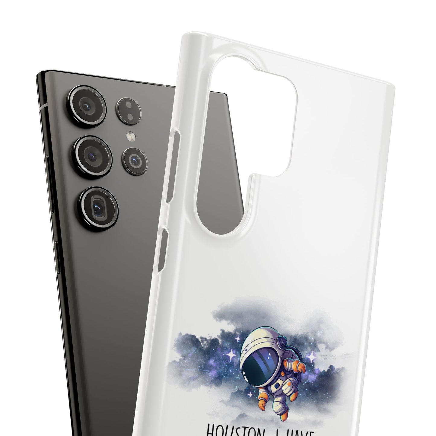 Houston, I Have So Many Problems Slim Phone Case | Cute Astronaut Design | Gift for Space Lovers
