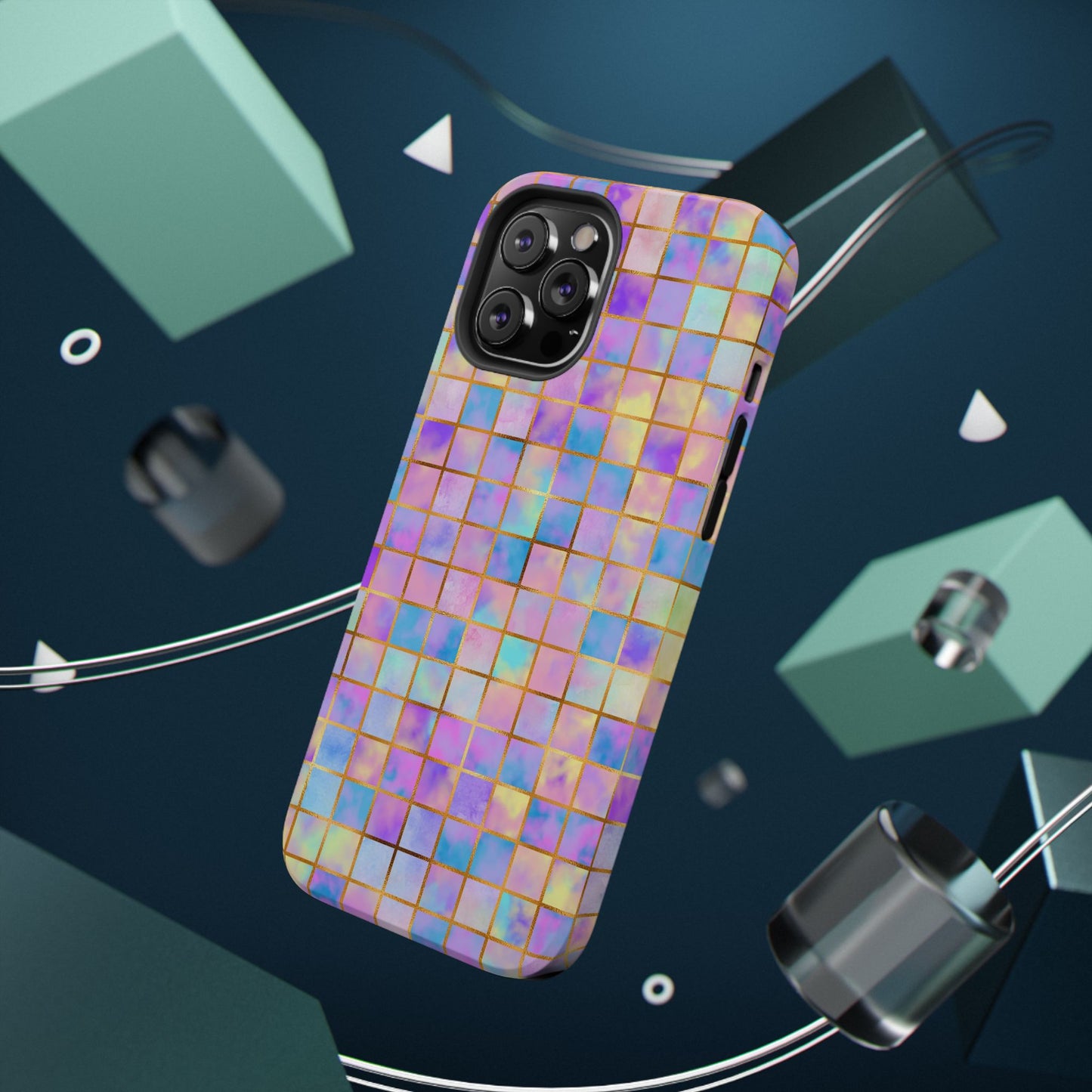 Colorful Mosaic Impact-Resistant Phone Case