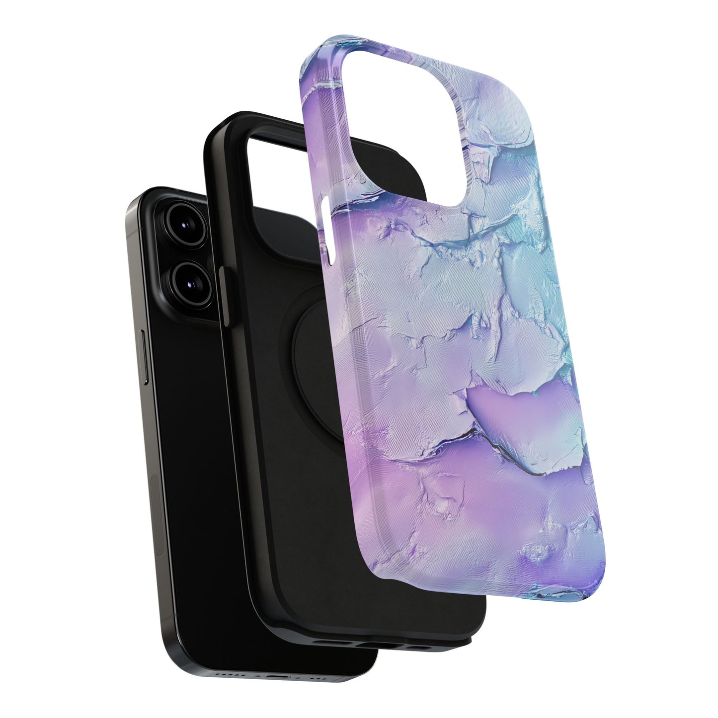 Vibrant Impact-Resistant Phone Case - Colorful Texture Design
