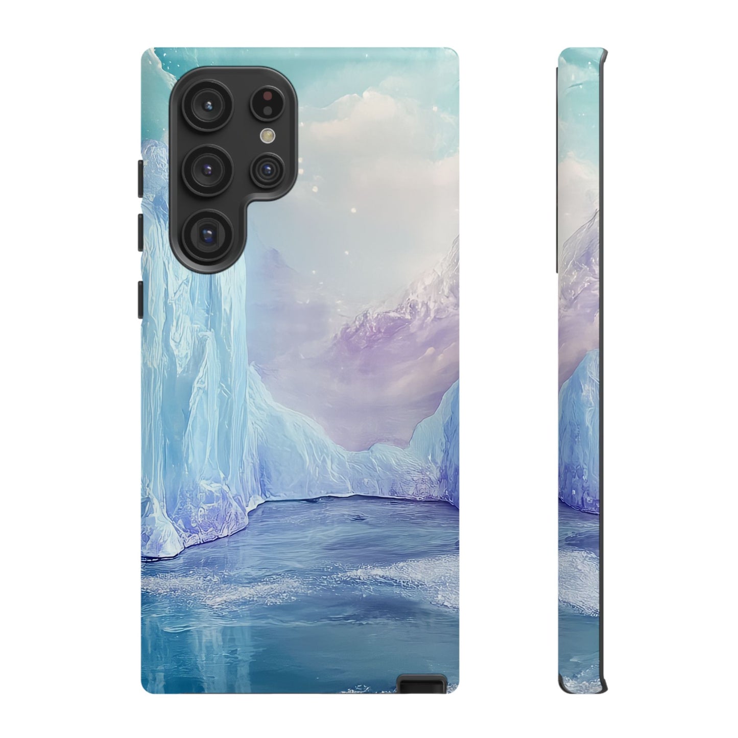 Artistic Phone Case with Iceberg Design