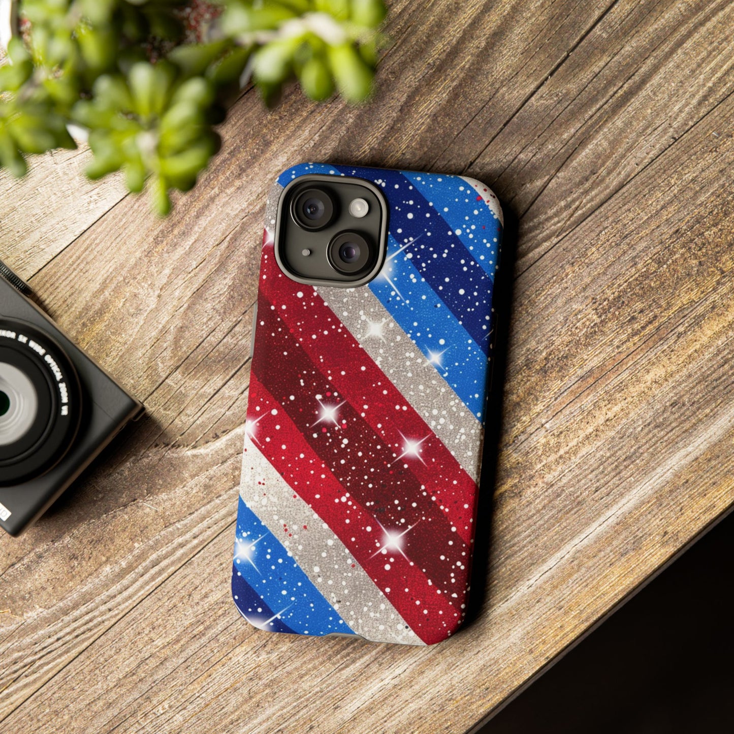 Glittery Patriotic Phone Case - Tough Cases
