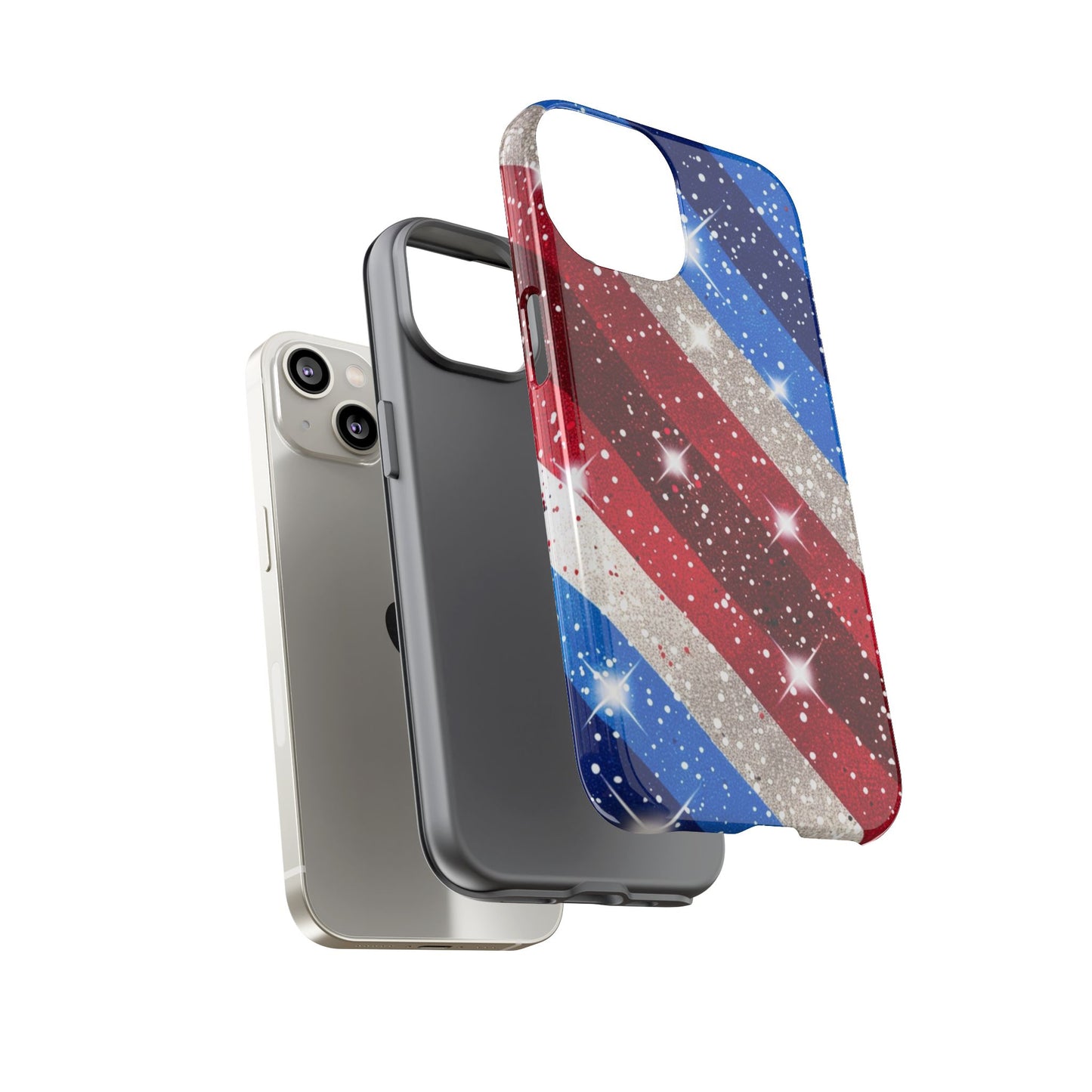 Glittery Patriotic Phone Case - Tough Cases