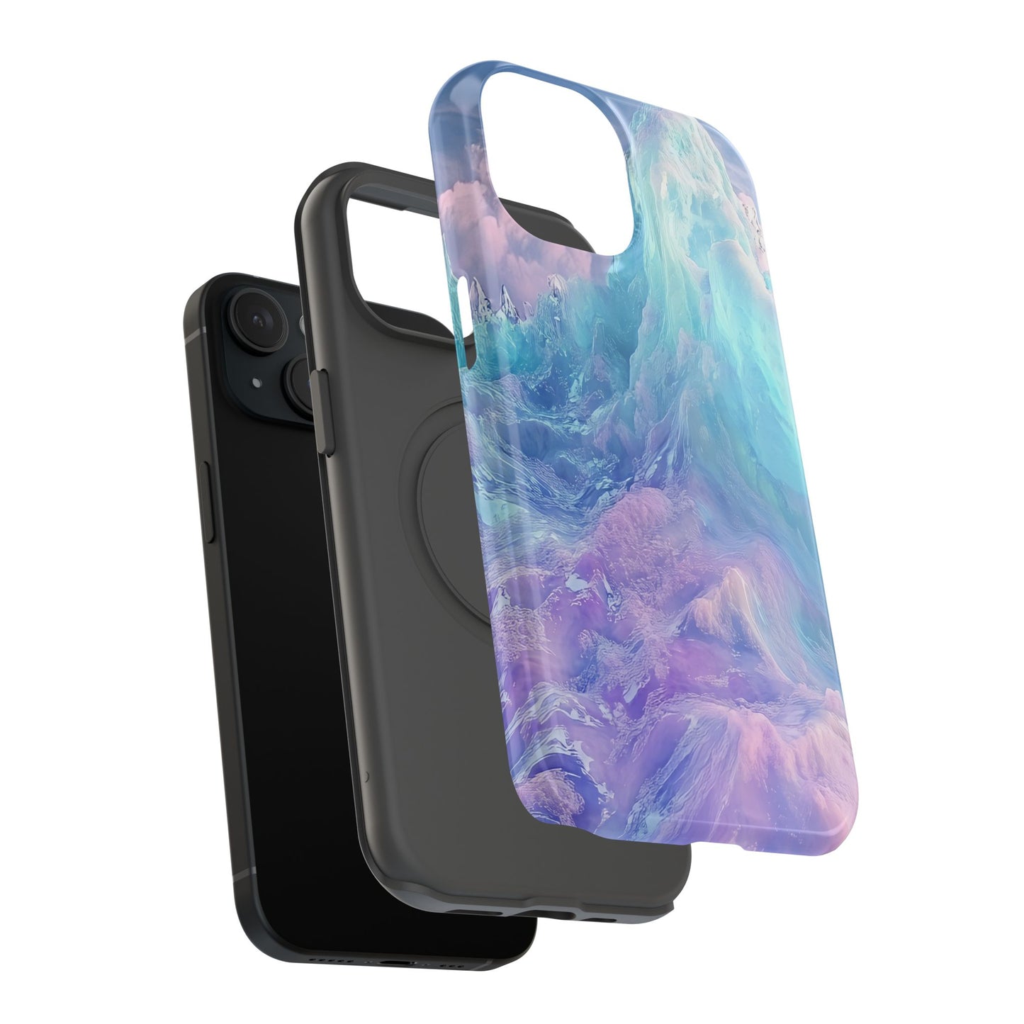 Phone Case - Colorful Abstract Waves Design