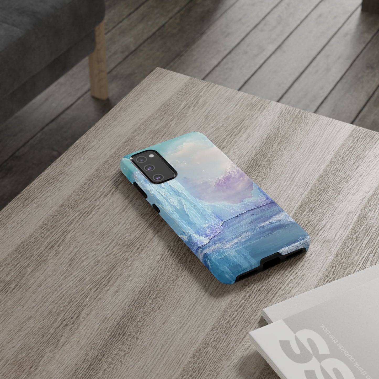 Artistic Phone Case with Iceberg Design