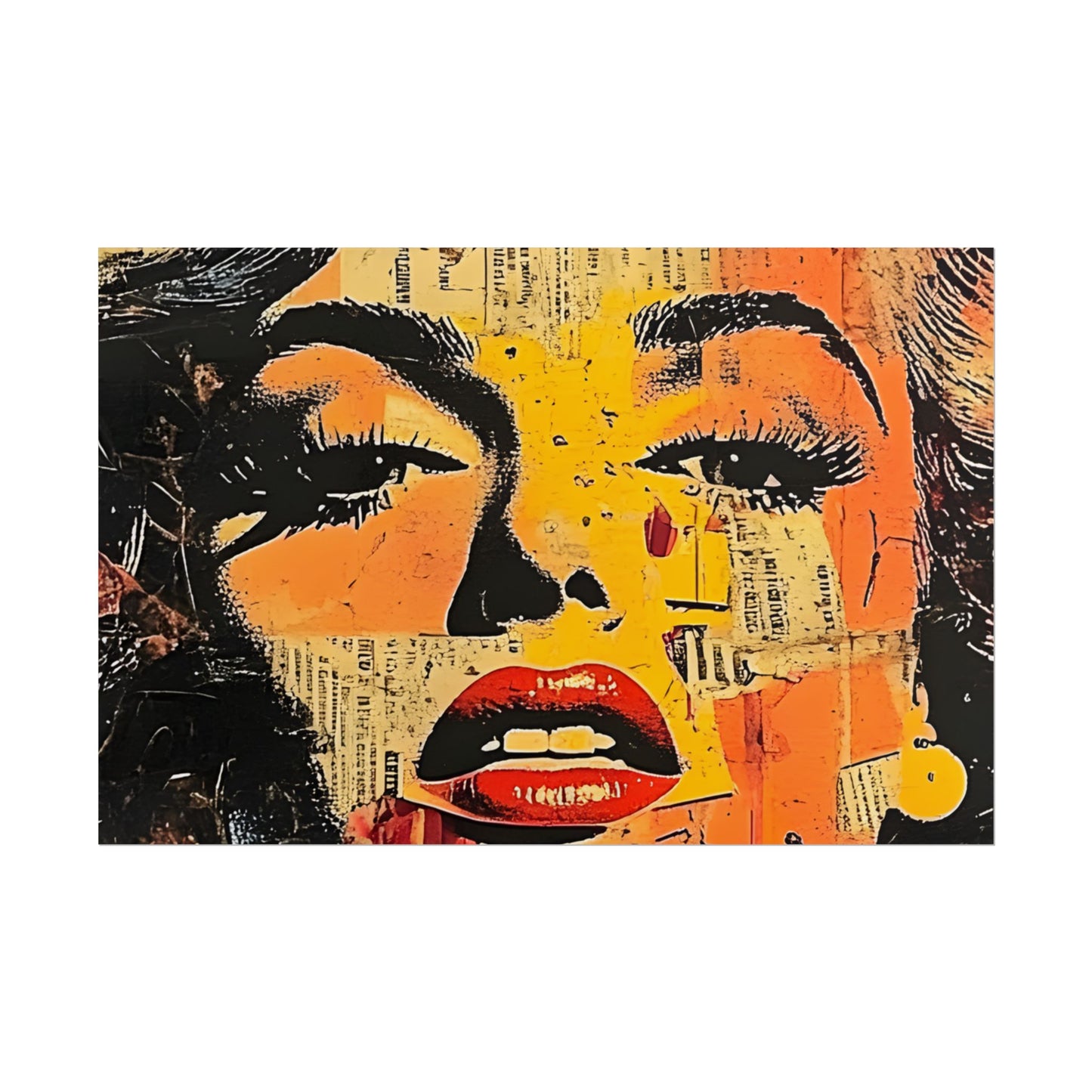 Wall Art Poster - Retro Pop Culture Woman 16, Comic Book Style