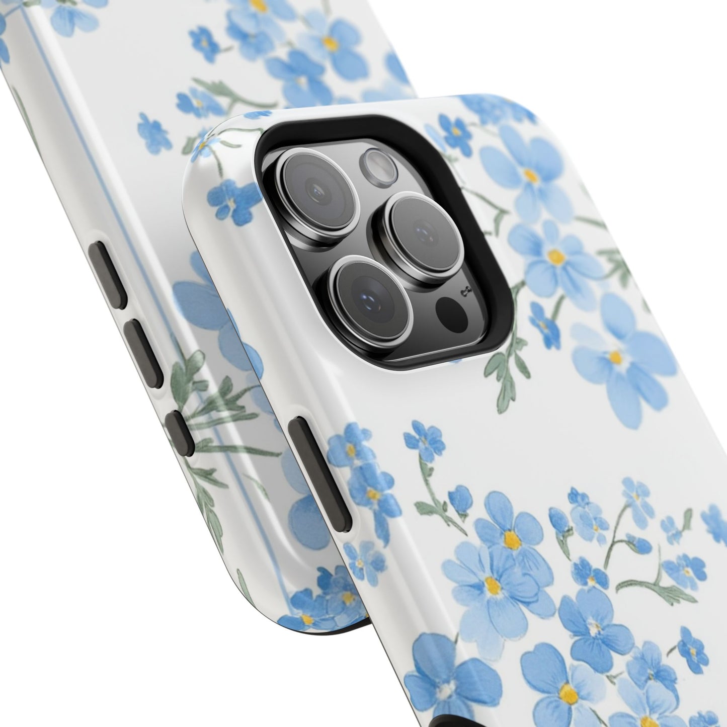 Blue Flower Design Floral Phone Case