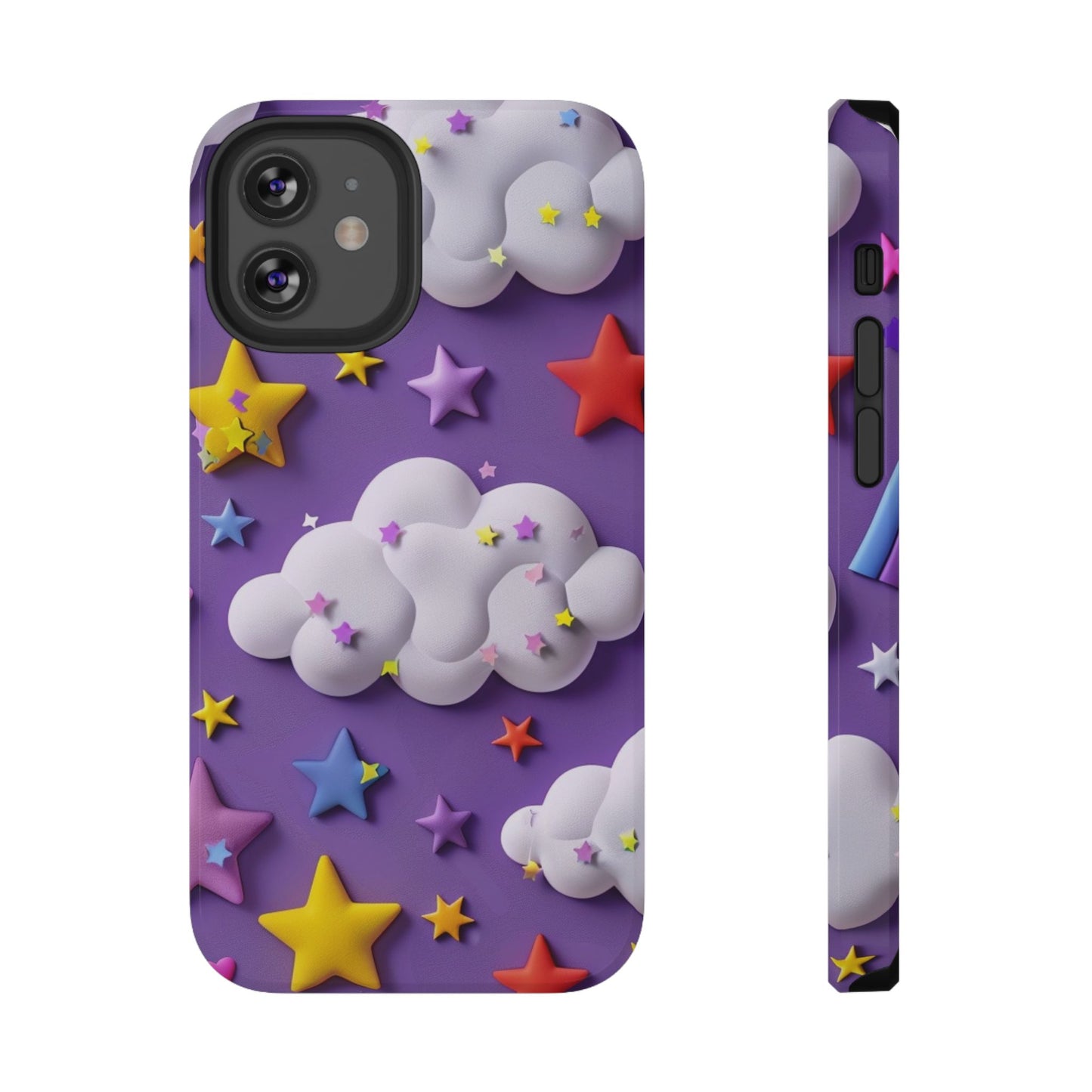 Colorful Cloud & Star Phone Case