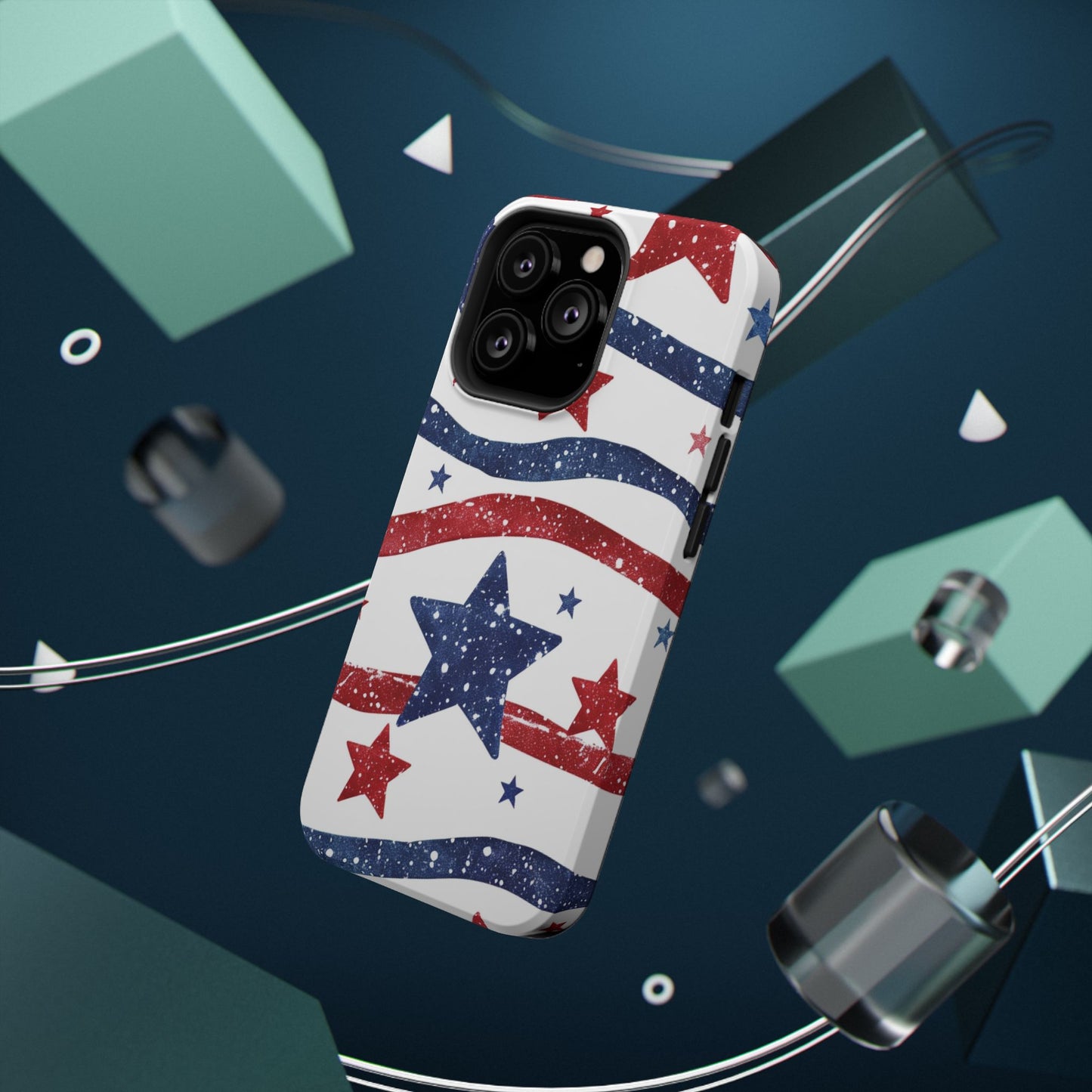Stars & Stripes Design Impact-Resistant Phone Case
