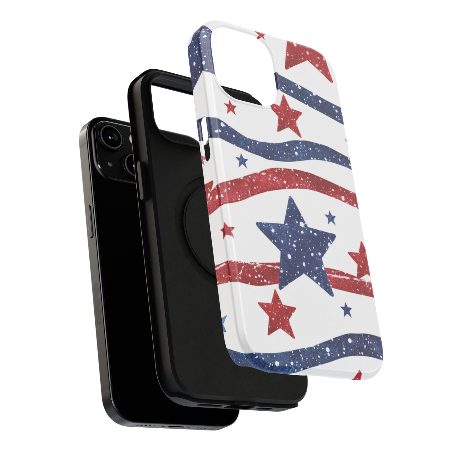 Stars & Stripes Design Impact-Resistant Phone Case