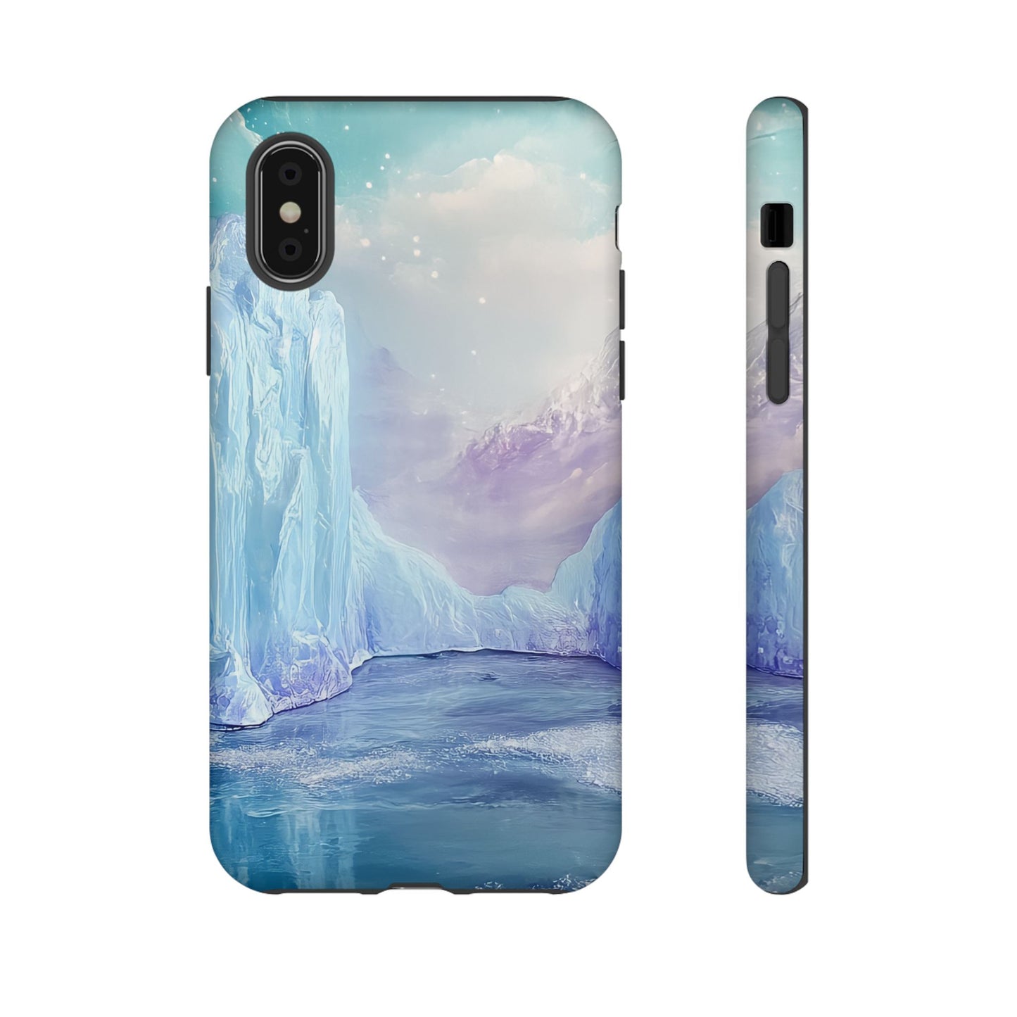 Artistic Phone Case with Iceberg Design