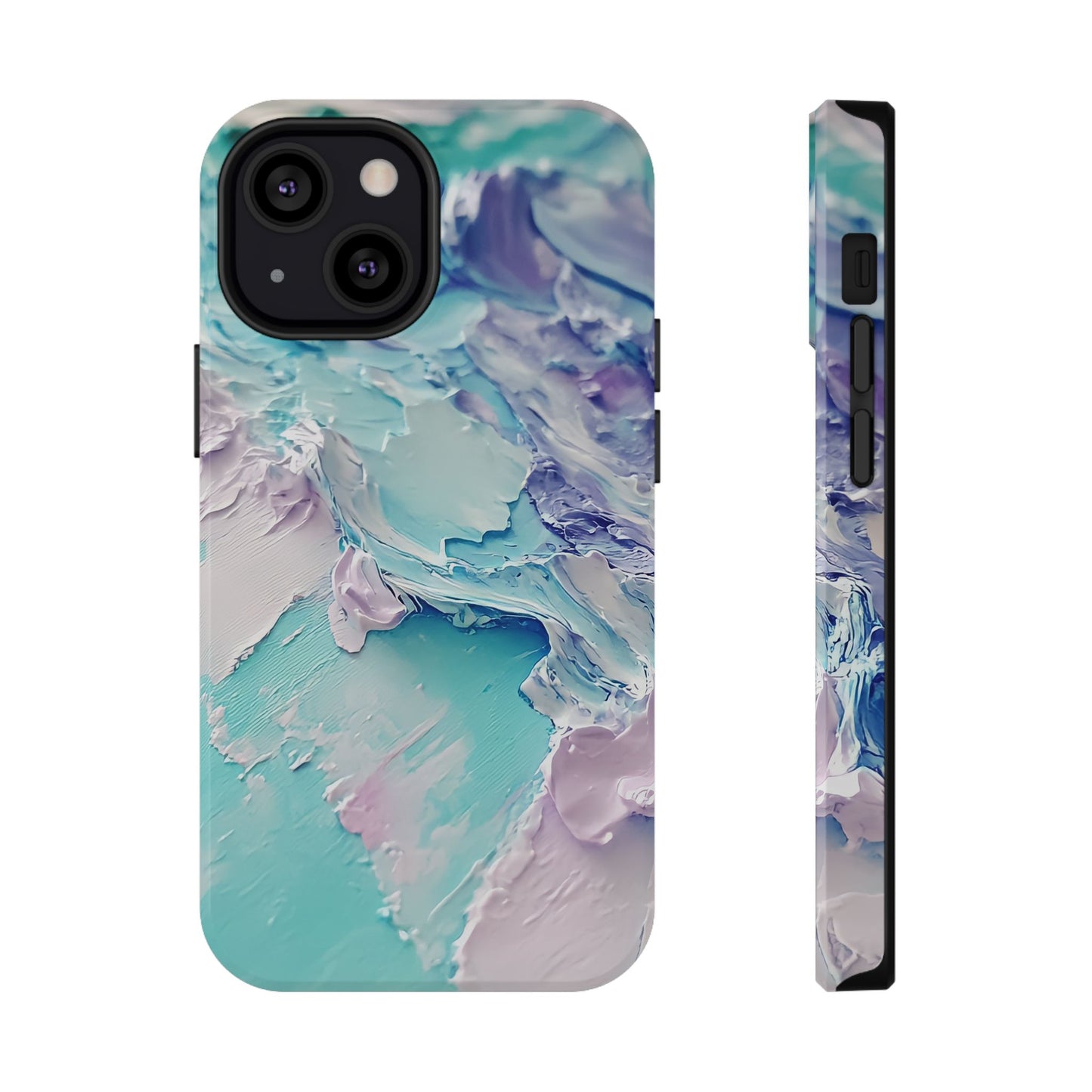 Aqua Abstract Impact-Resistant Phone Case