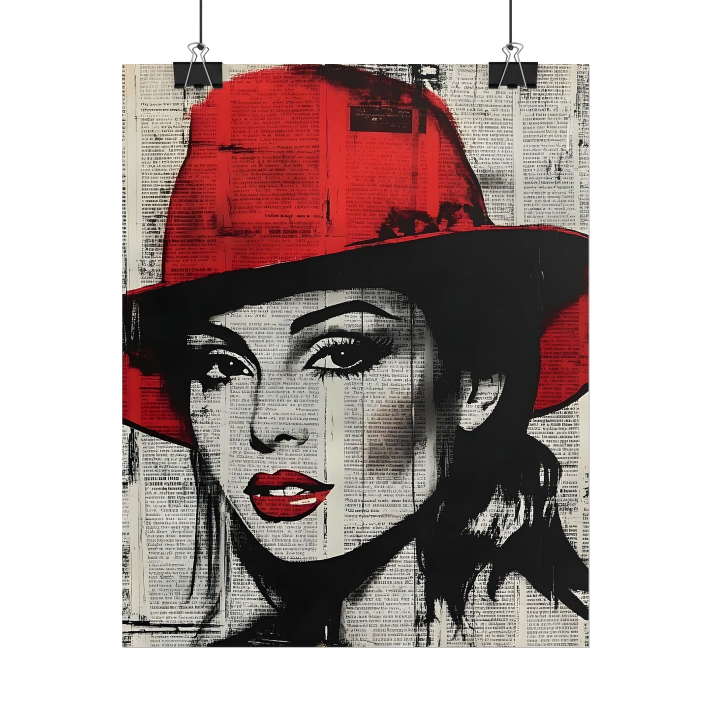 Retro Pop Culture woman 4 - Vintage poster, Wall Art