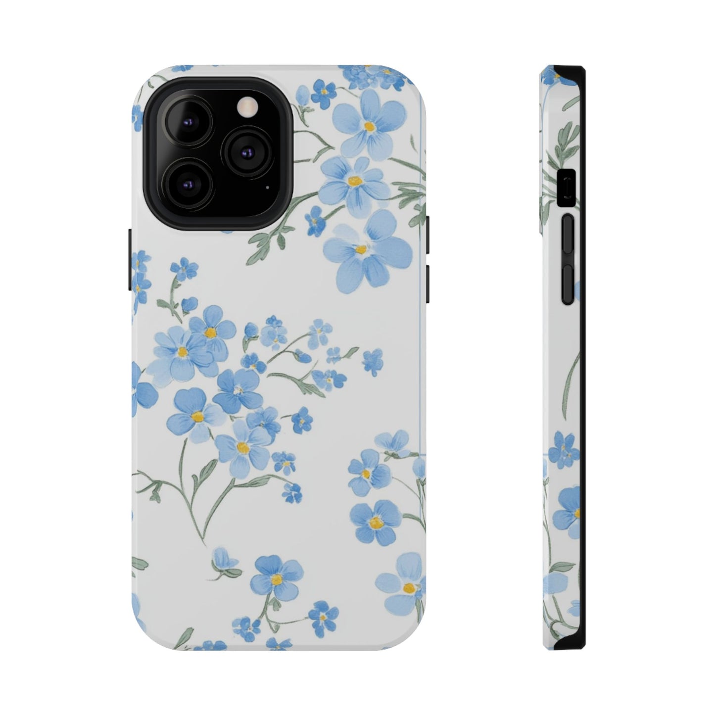 Blue Flower Design Floral Phone Case