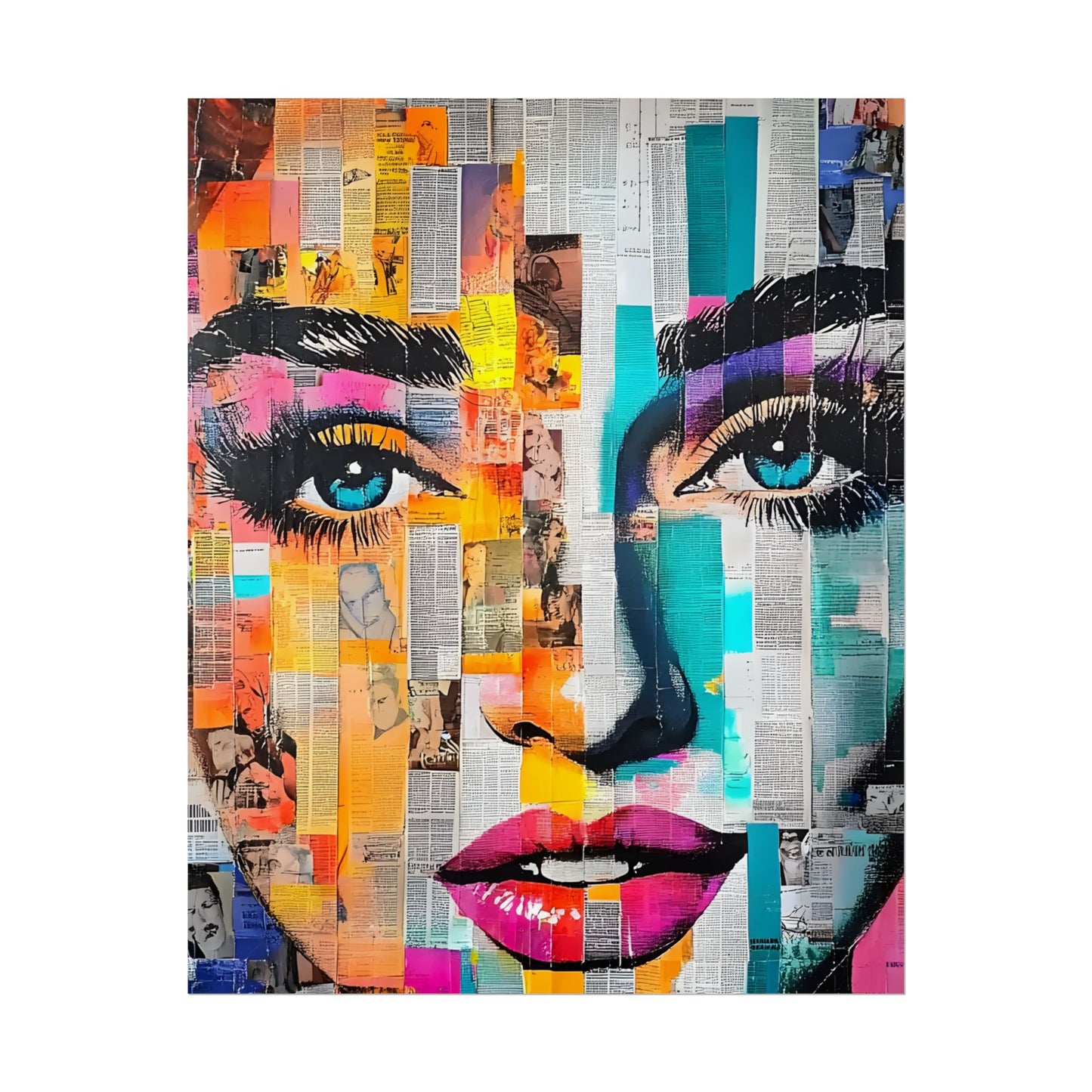 Retro Pop Culture Woman 6-Vibrant Art Wall Decor