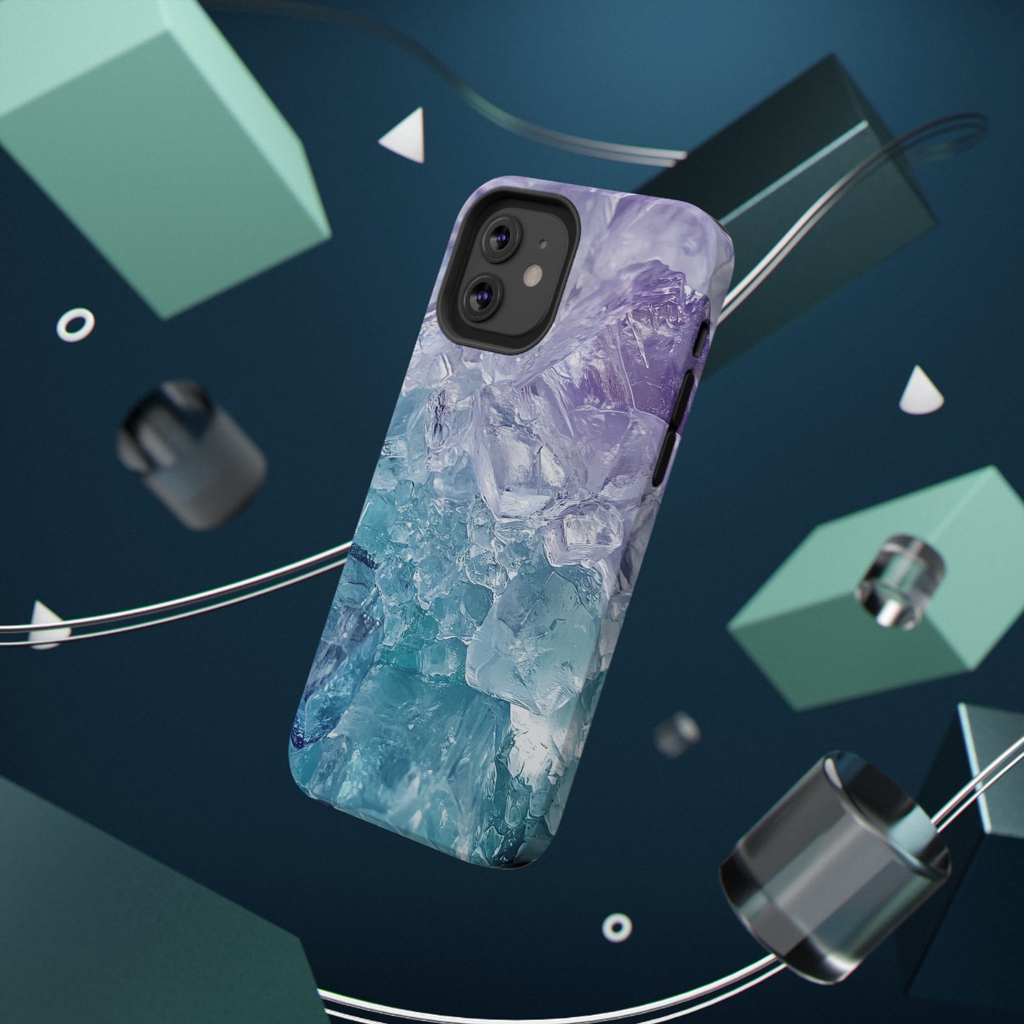 Crystal-Patterned Impact-Resistant Phone Case | Stylish Protection for Adventurers