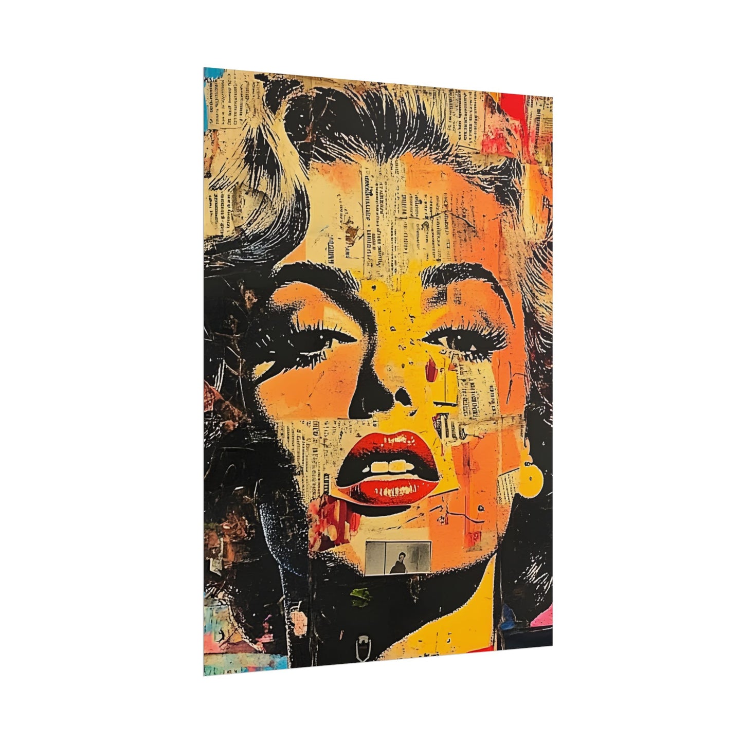 Wall Art Poster - Retro Pop Culture Woman 16, Comic Book Style