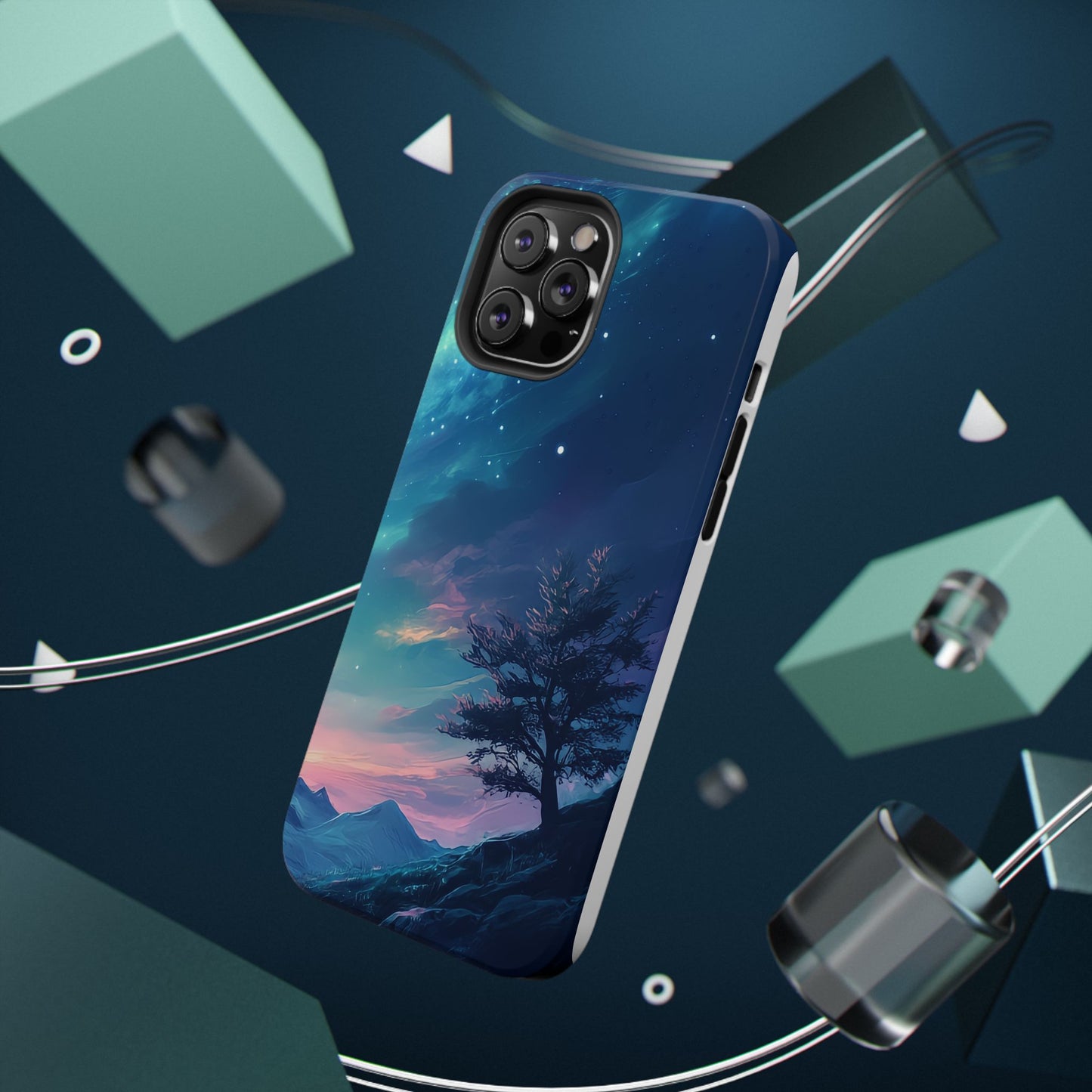 Stunning Galaxy Tree Impact-Resistant Phone Case