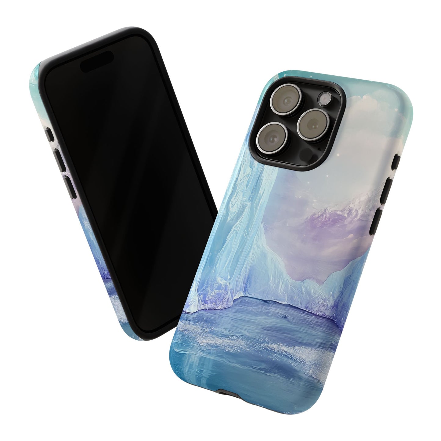 Artistic Phone Case with Iceberg Design