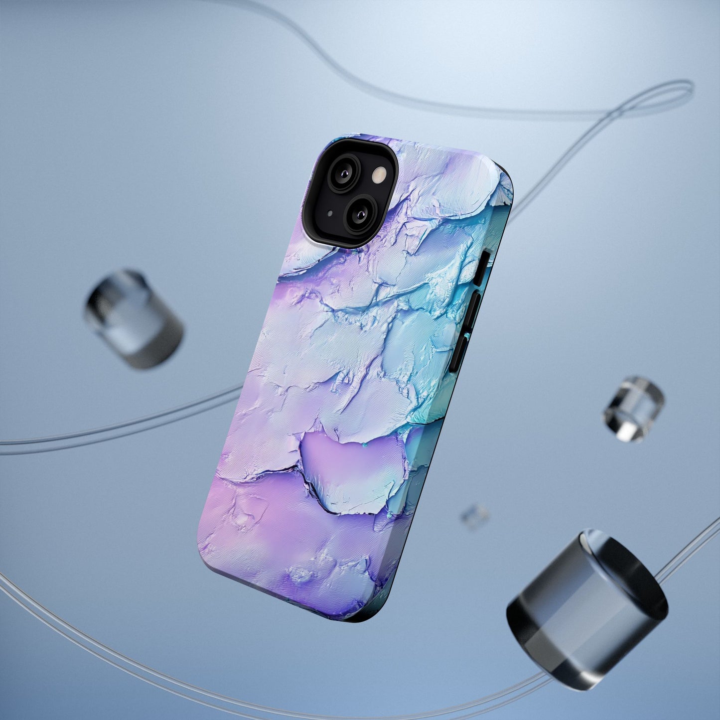 Vibrant Impact-Resistant Phone Case - Colorful Texture Design