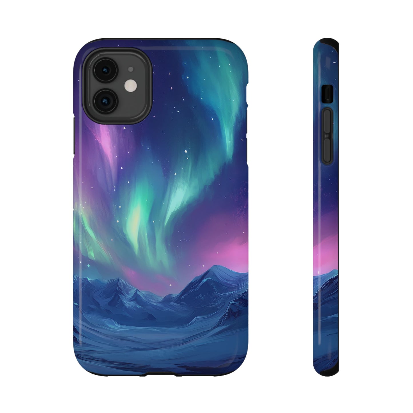 Aurora Borealis Impact-Resistant Phone Case - Colorful Northern Lights Design-2