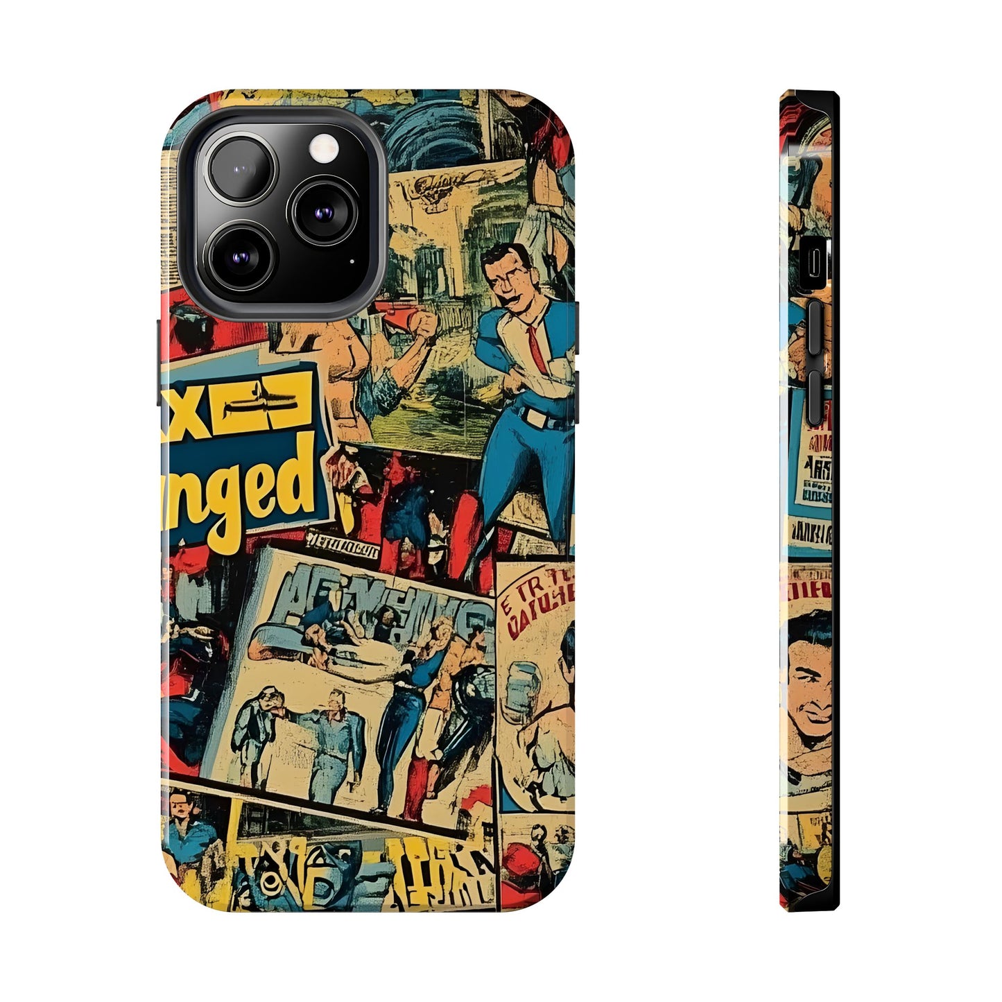 Vintage Comic - Tough Phone Cases, Superhero Phone Covers