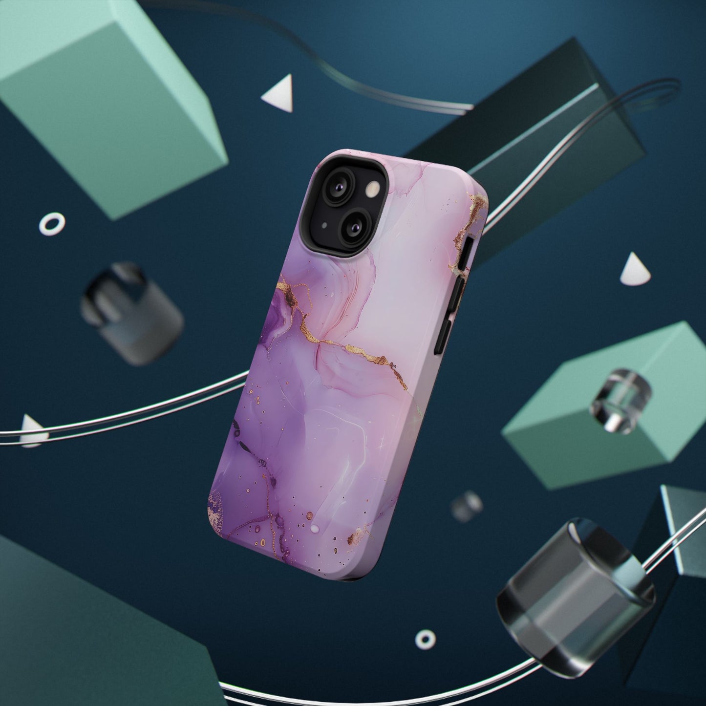 Elegant Purple Marble iPhone Case
