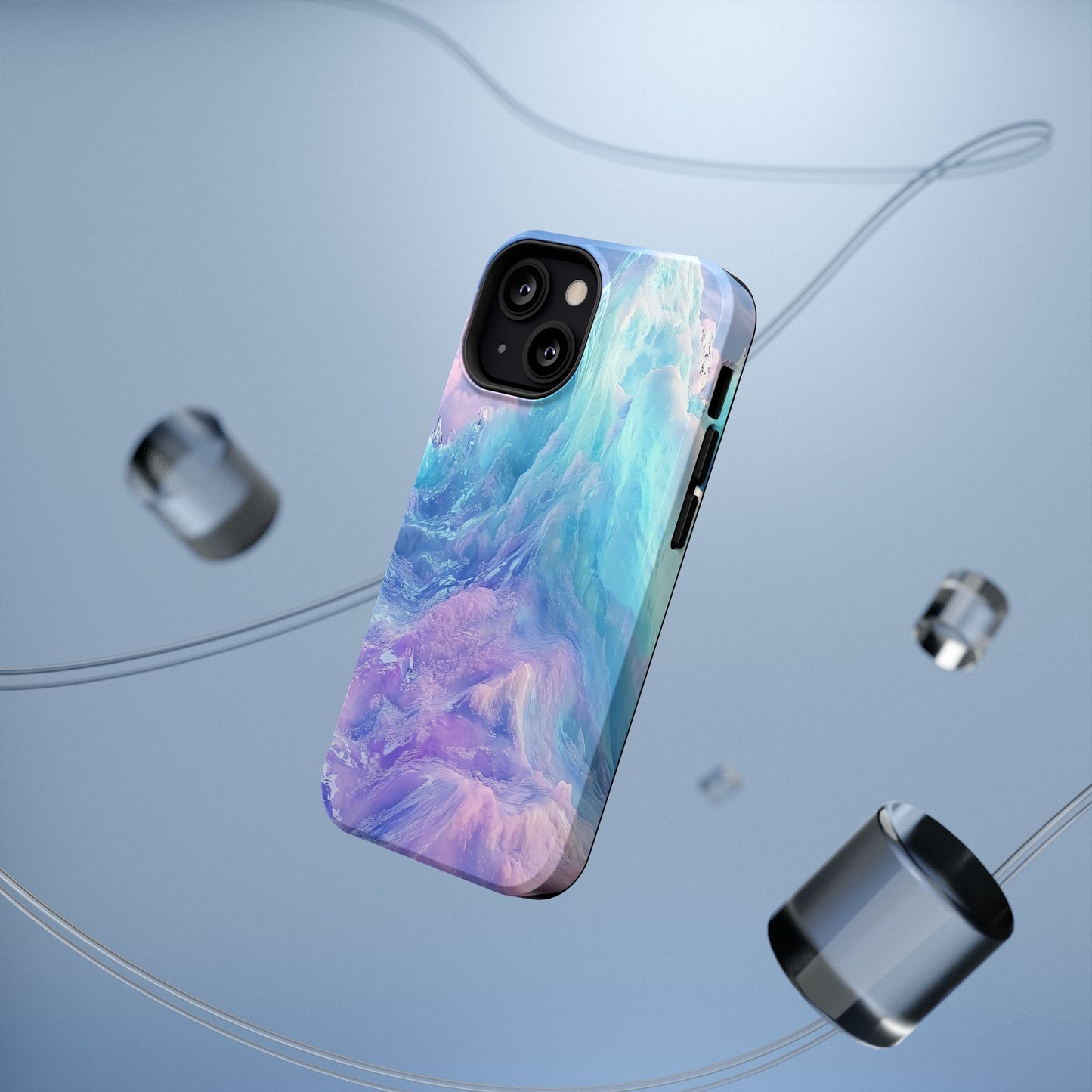 Phone Case - Colorful Abstract Waves Design