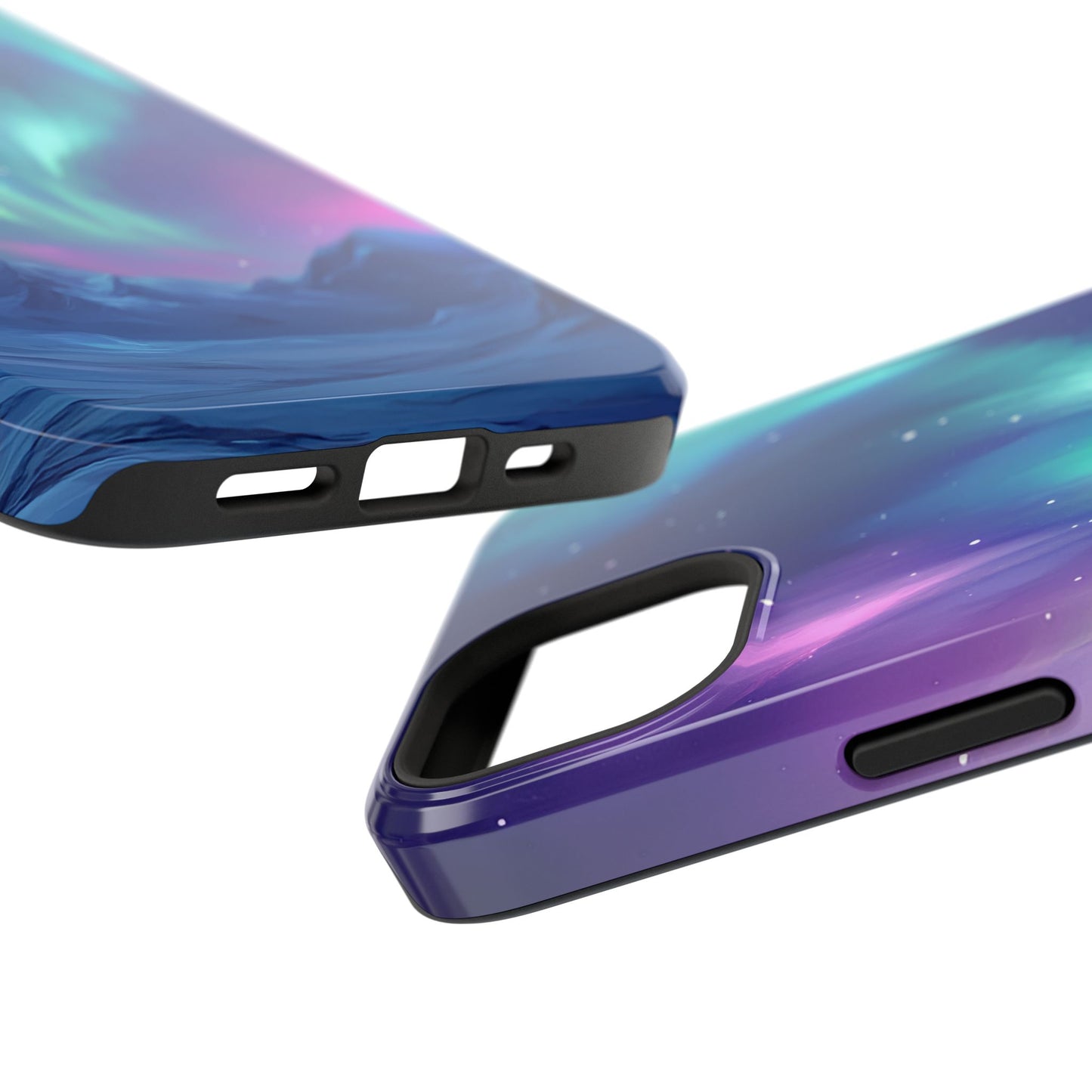 Aurora Borealis Impact-Resistant Phone Case - Colorful Northern Lights Design-2