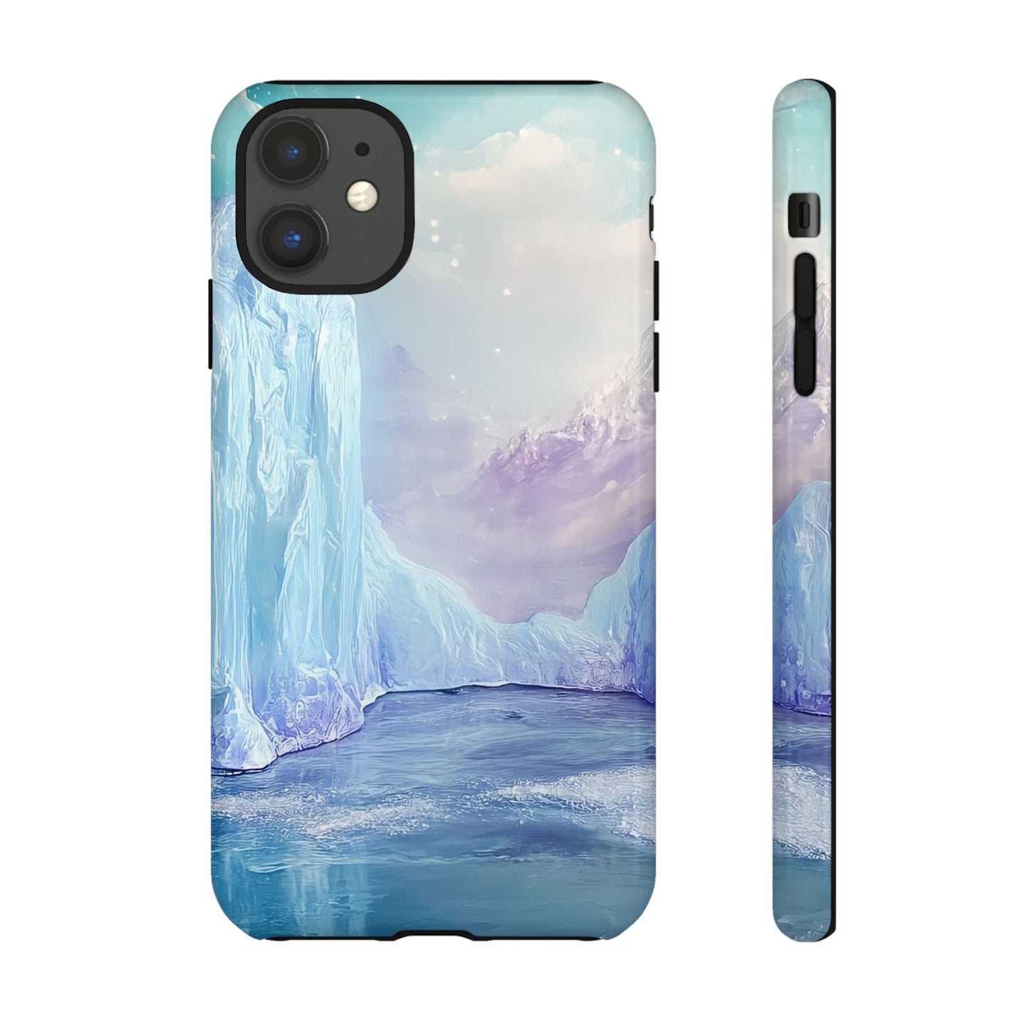 Artistic Phone Case with Iceberg Design