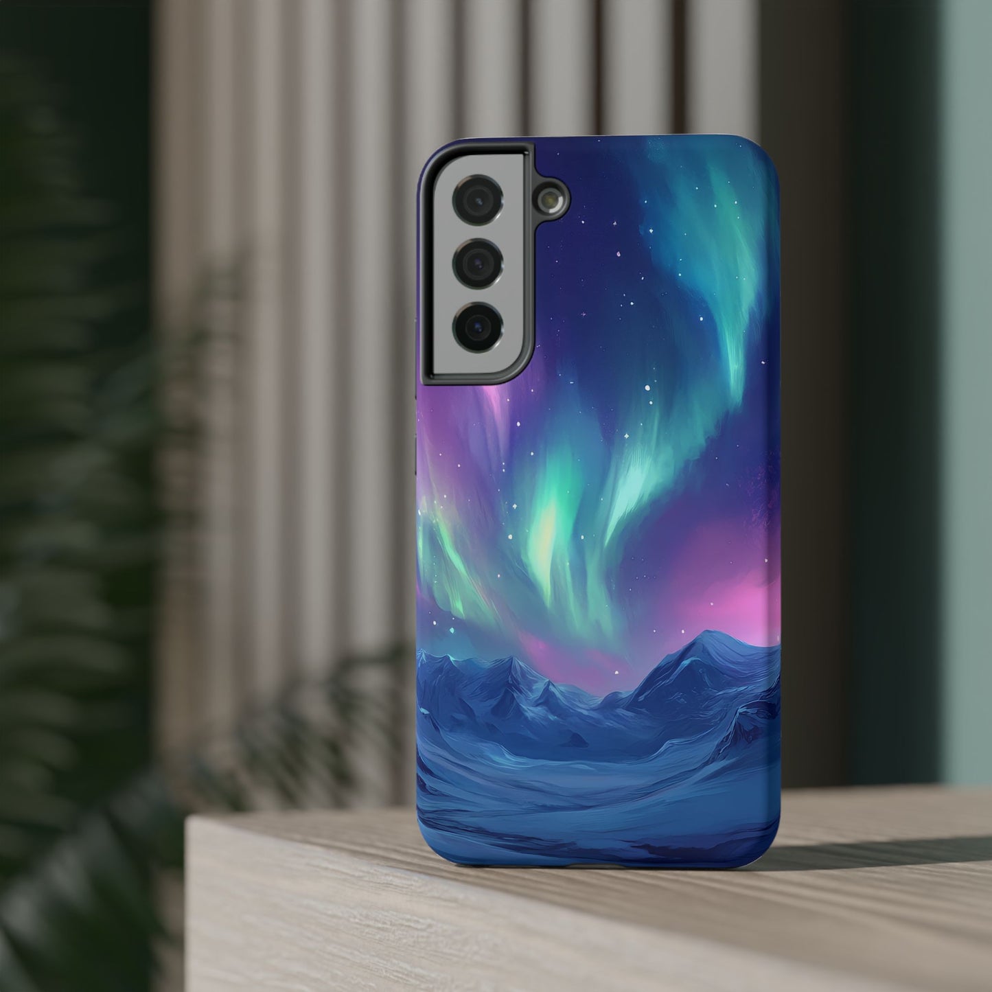 Aurora Borealis Impact-Resistant Phone Case - Colorful Northern Lights Design-2