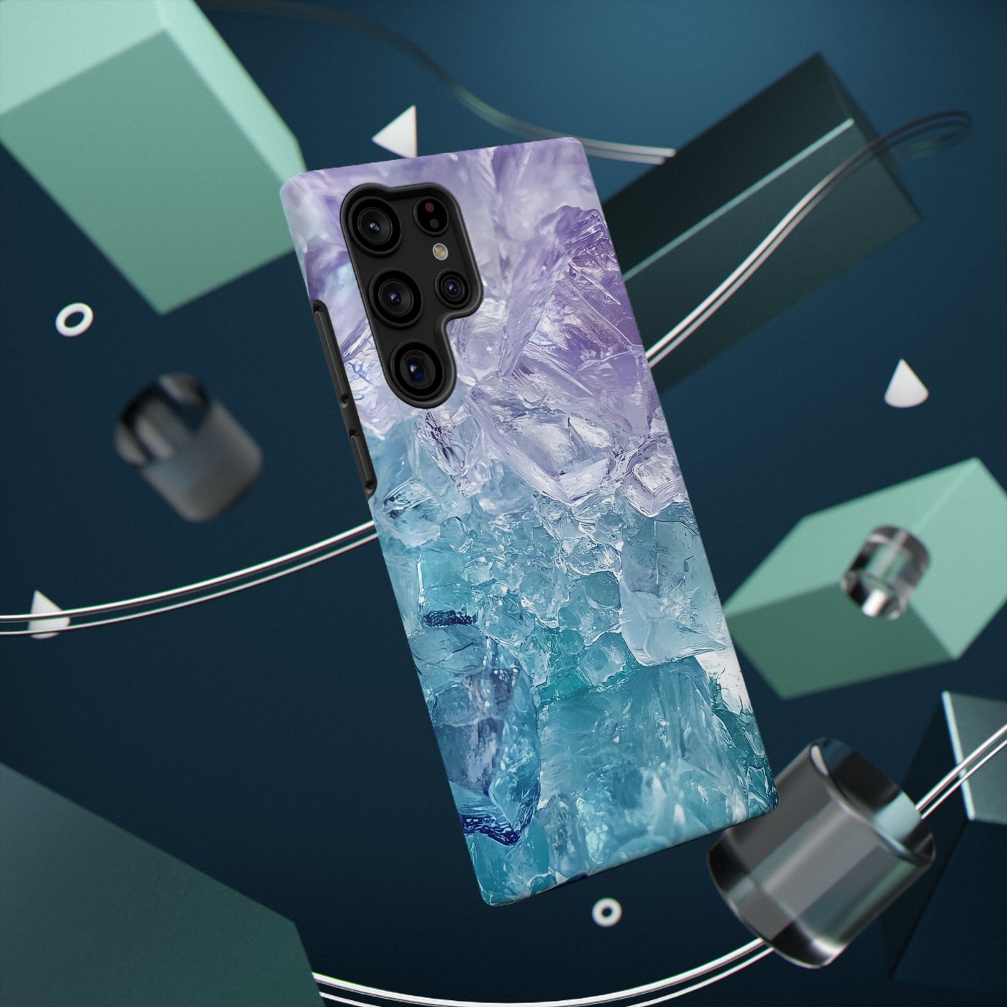 Crystal-Patterned Impact-Resistant Phone Case | Stylish Protection for Adventurers